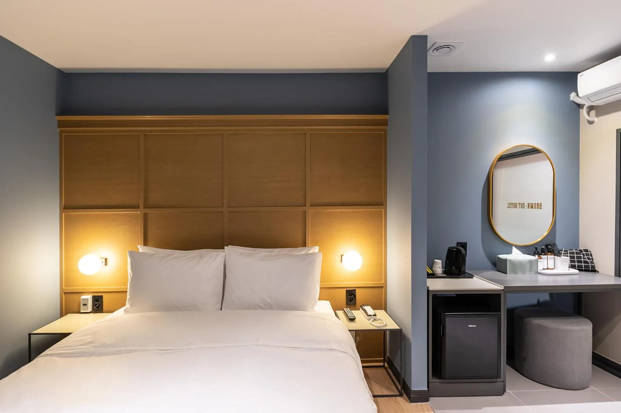 Bed in Brown Dot Hotel Seong Seo