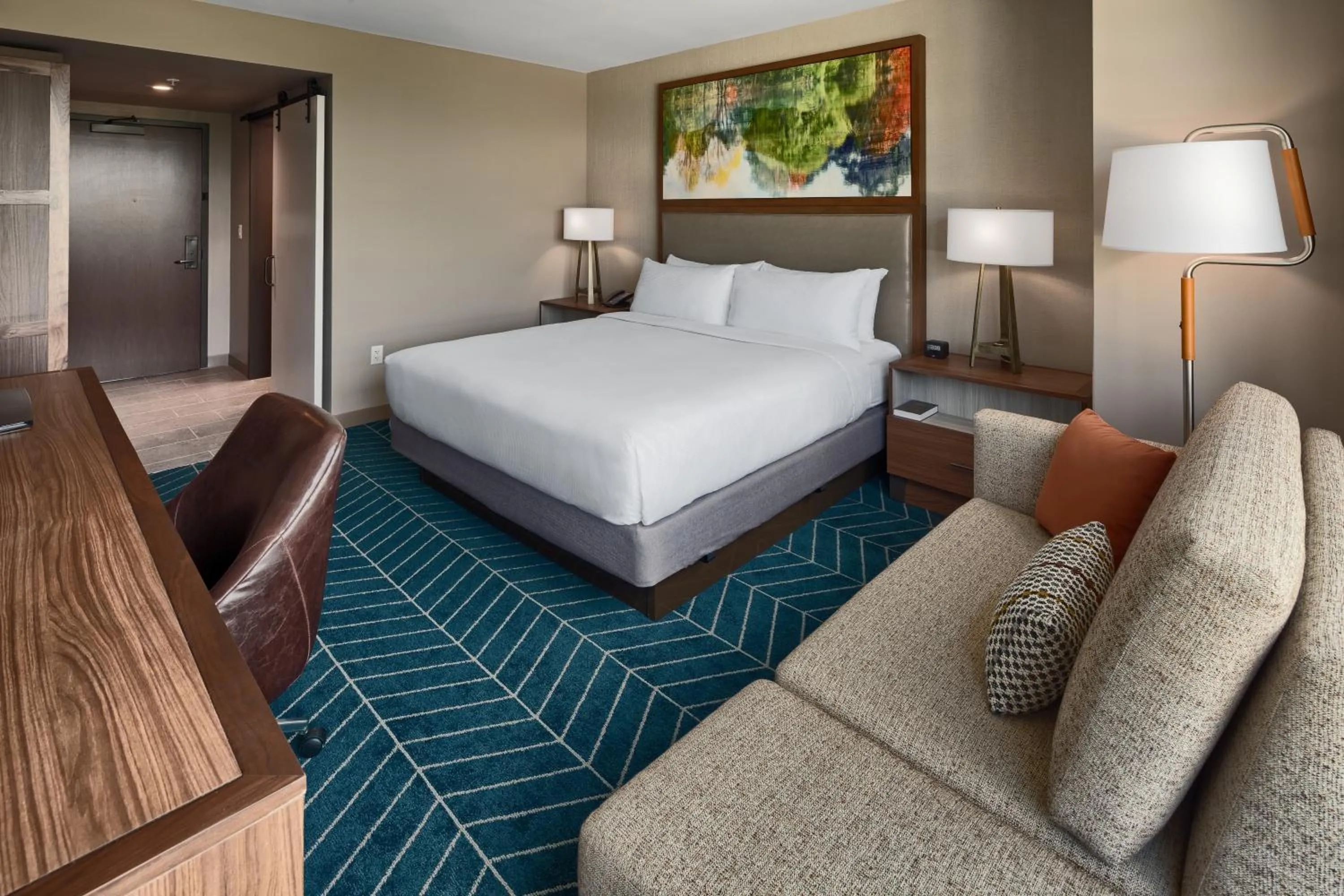 Bed in The Bevy Hotel Boerne, A Doubletree By Hilton