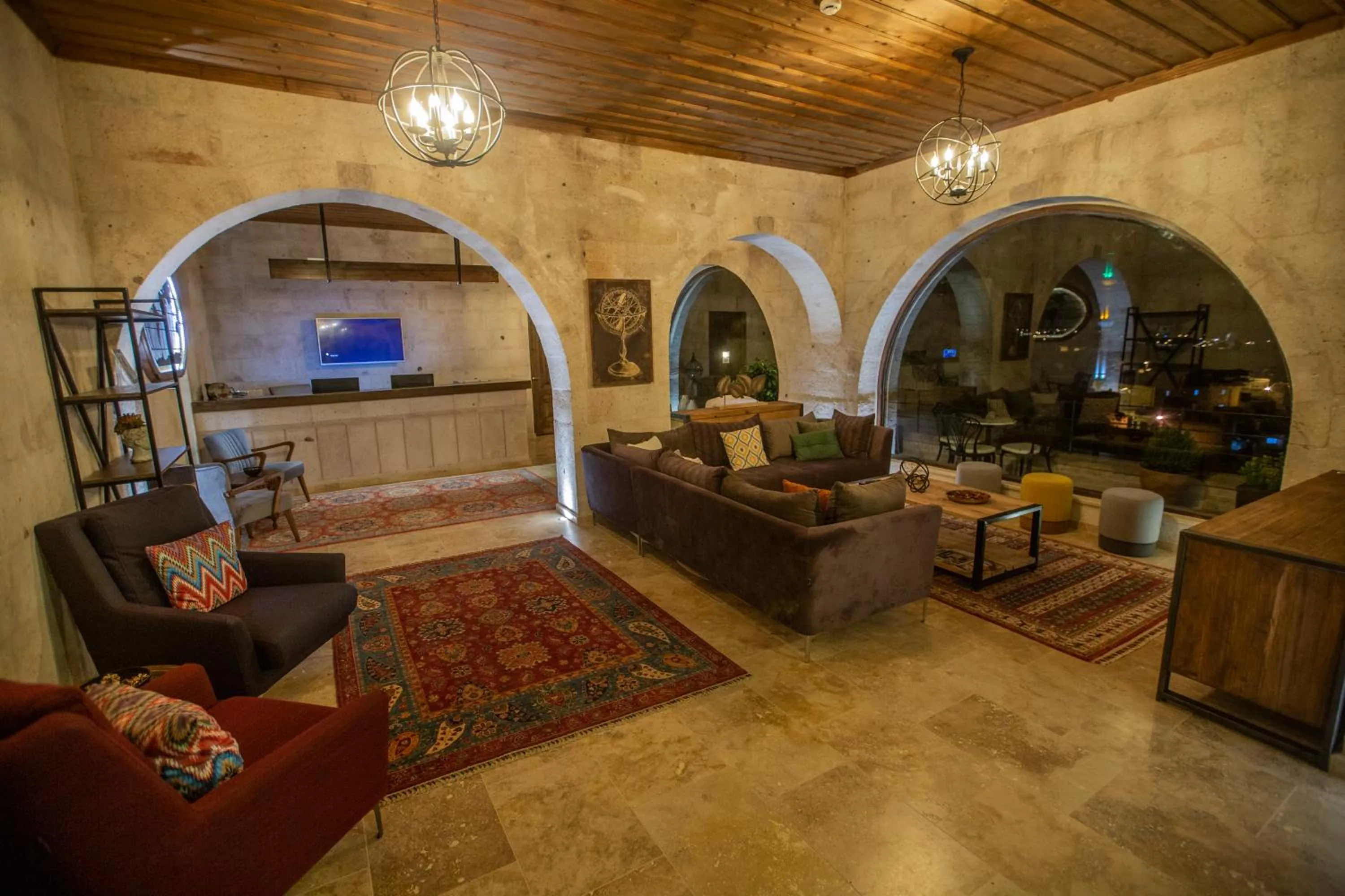 Facade/entrance in Nino Cave Suites