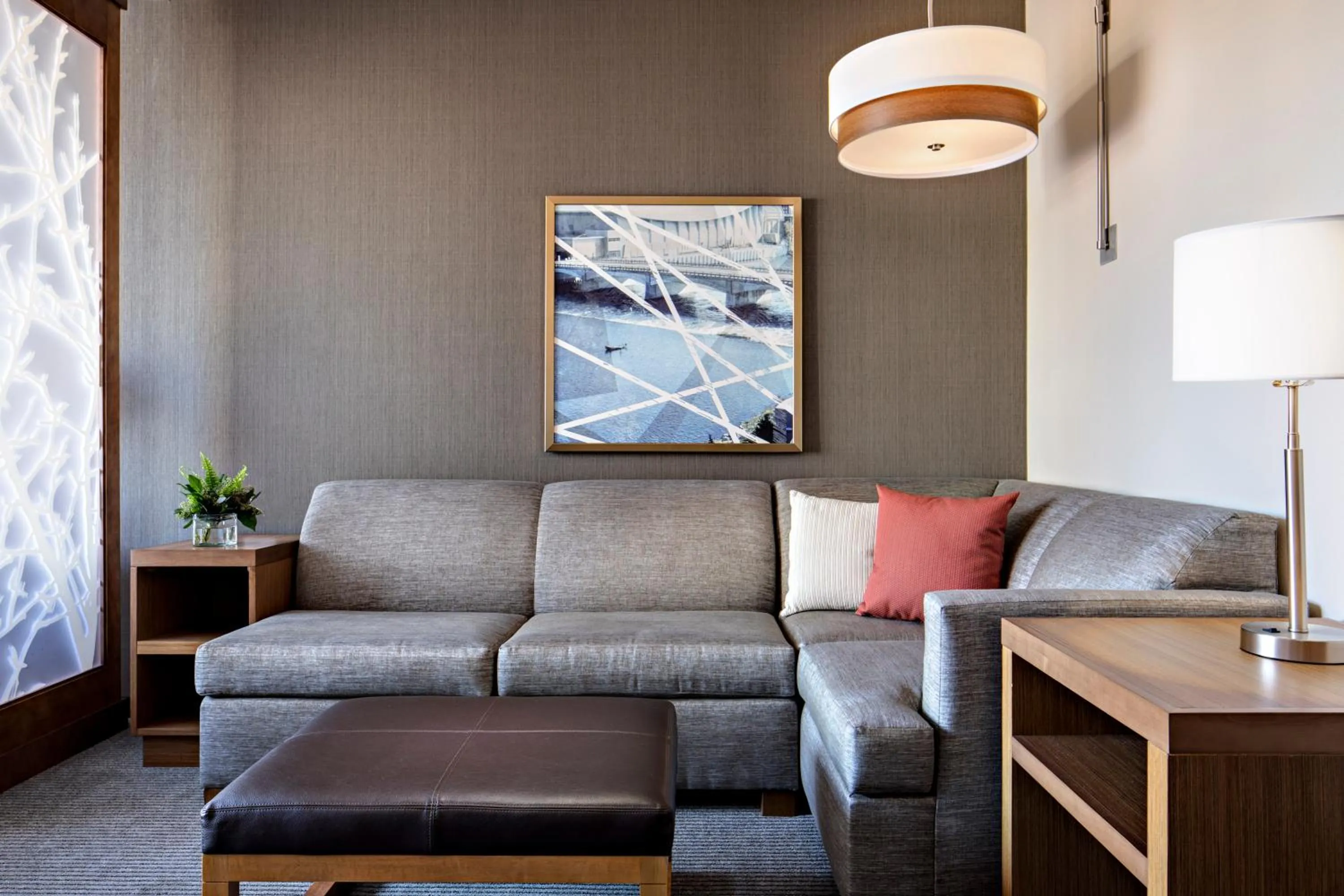 Living room in Hyatt Place Grand Rapids Downtown