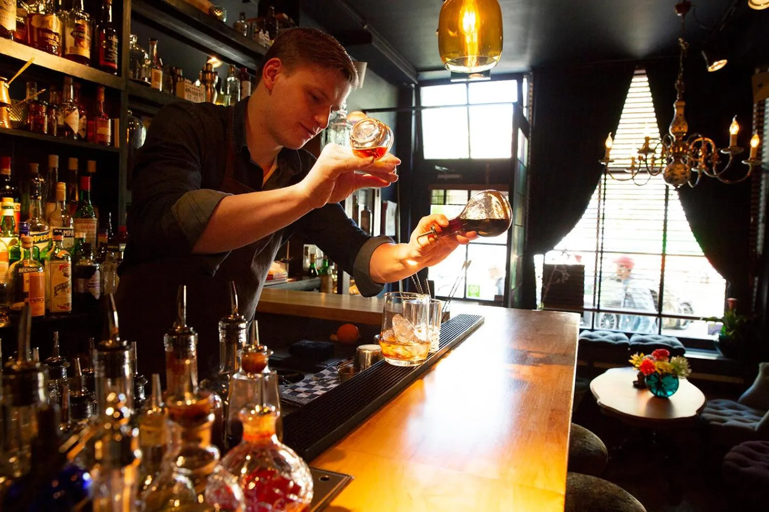 Lounge or bar in Rosalia's Menagerie Cocktail bar & InnUpstairs