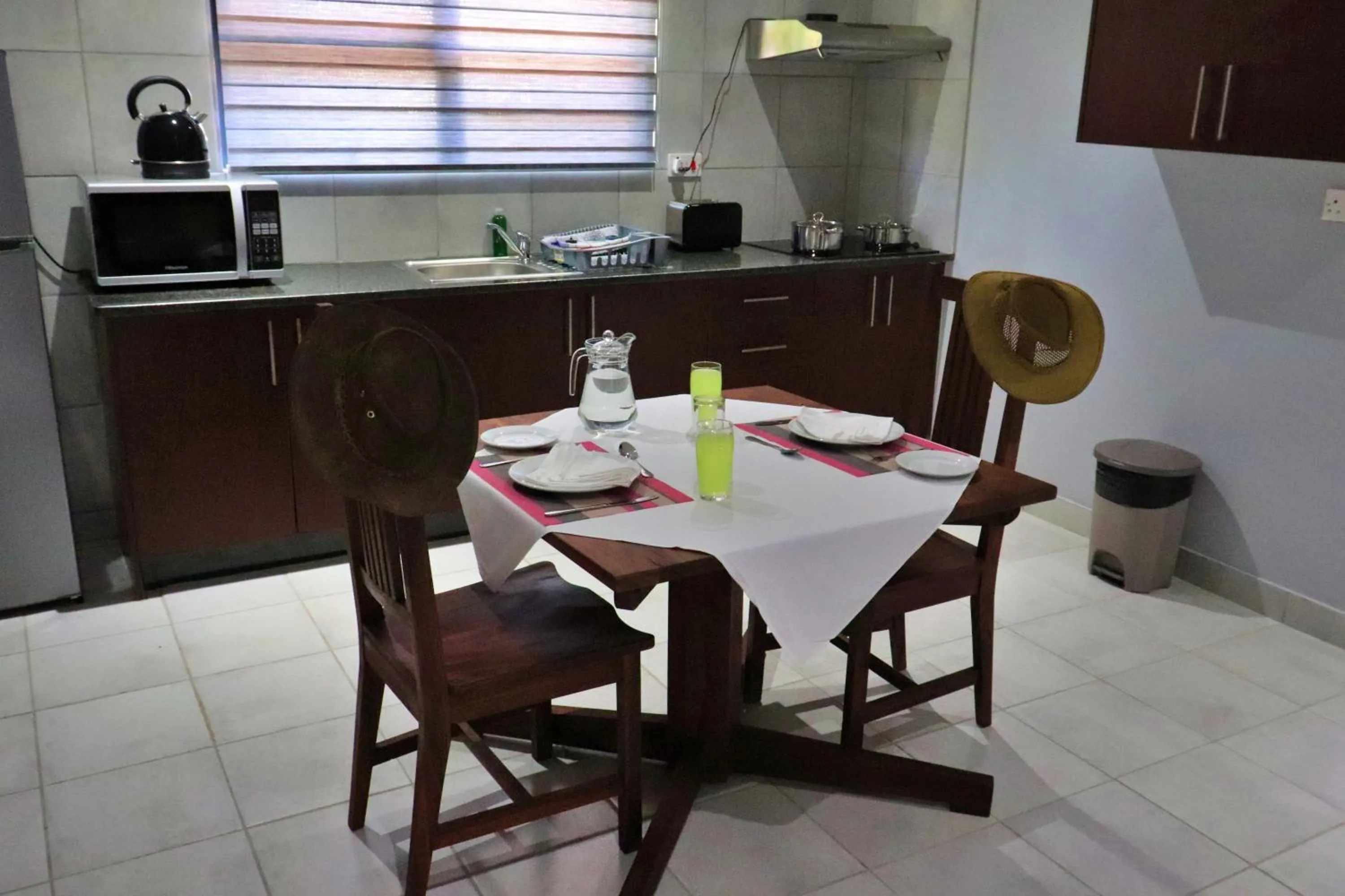 Dining area in Tlou Safari Lodge