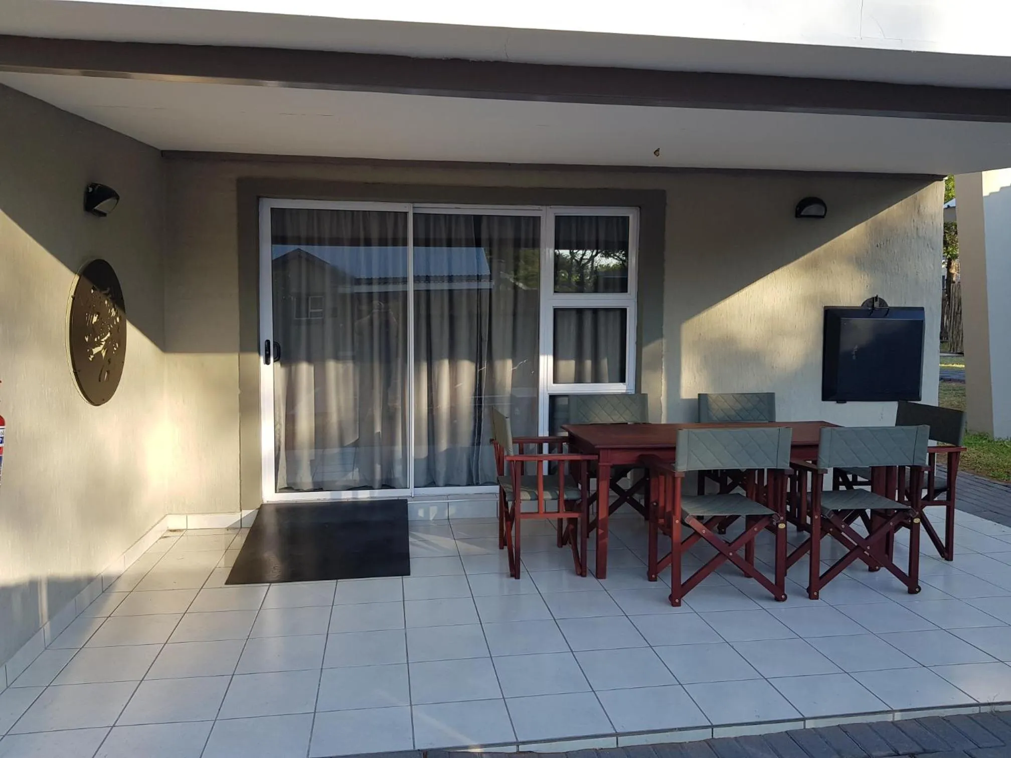 Patio in Tlou Safari Lodge