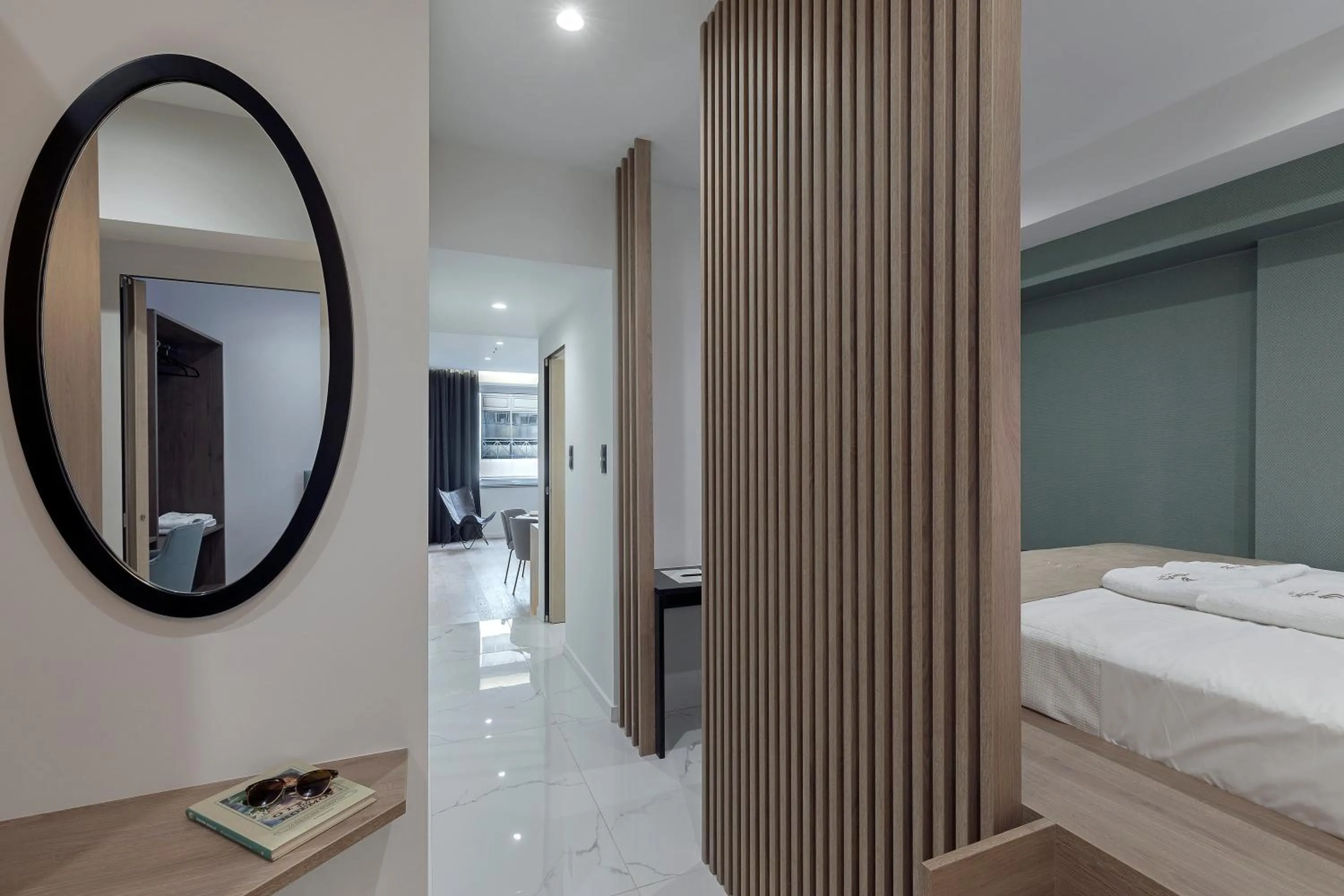 Decorative detail, Bed in Philosofia Athens Suites