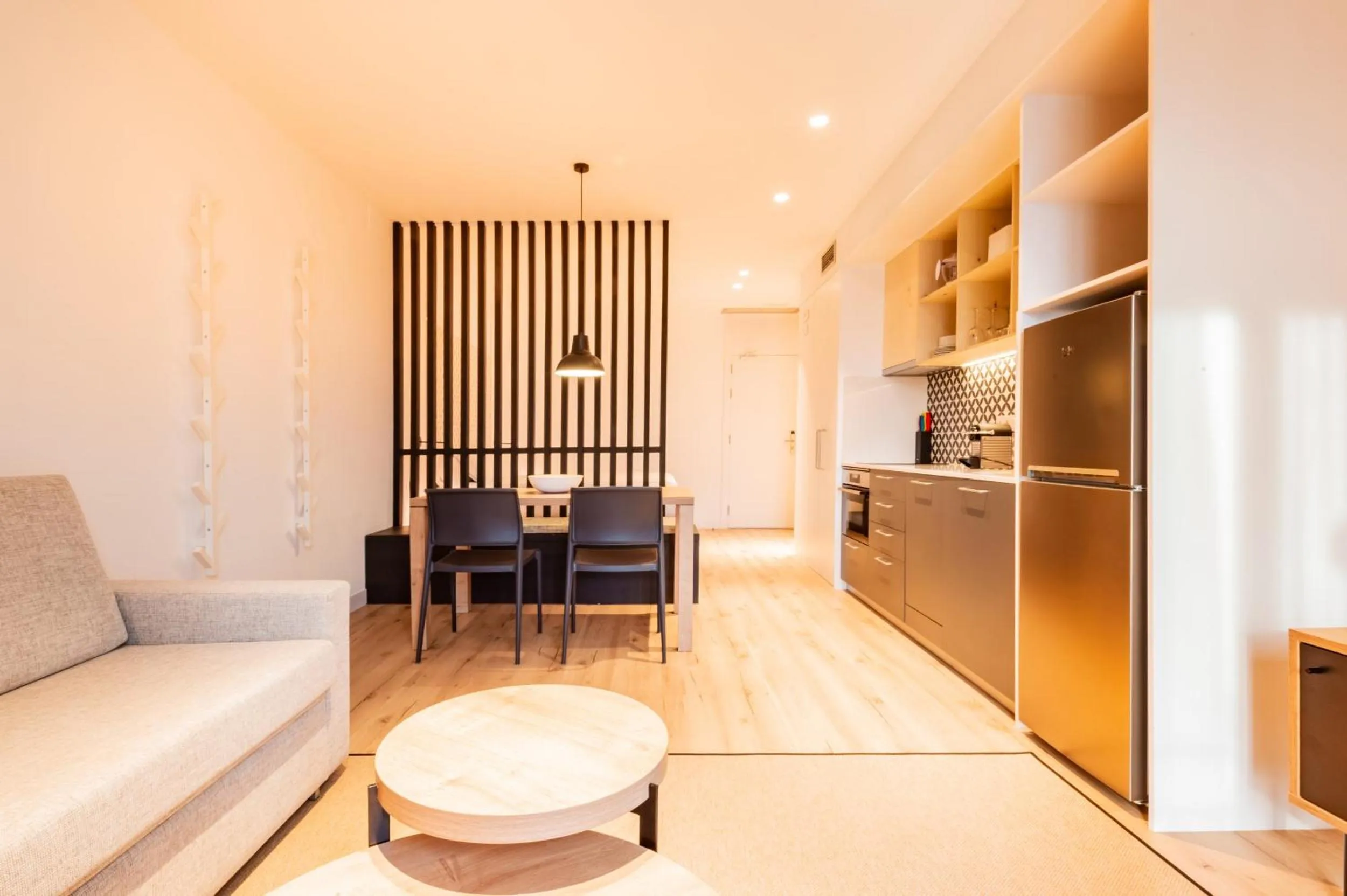 Dining area in Port Plaza Apartments