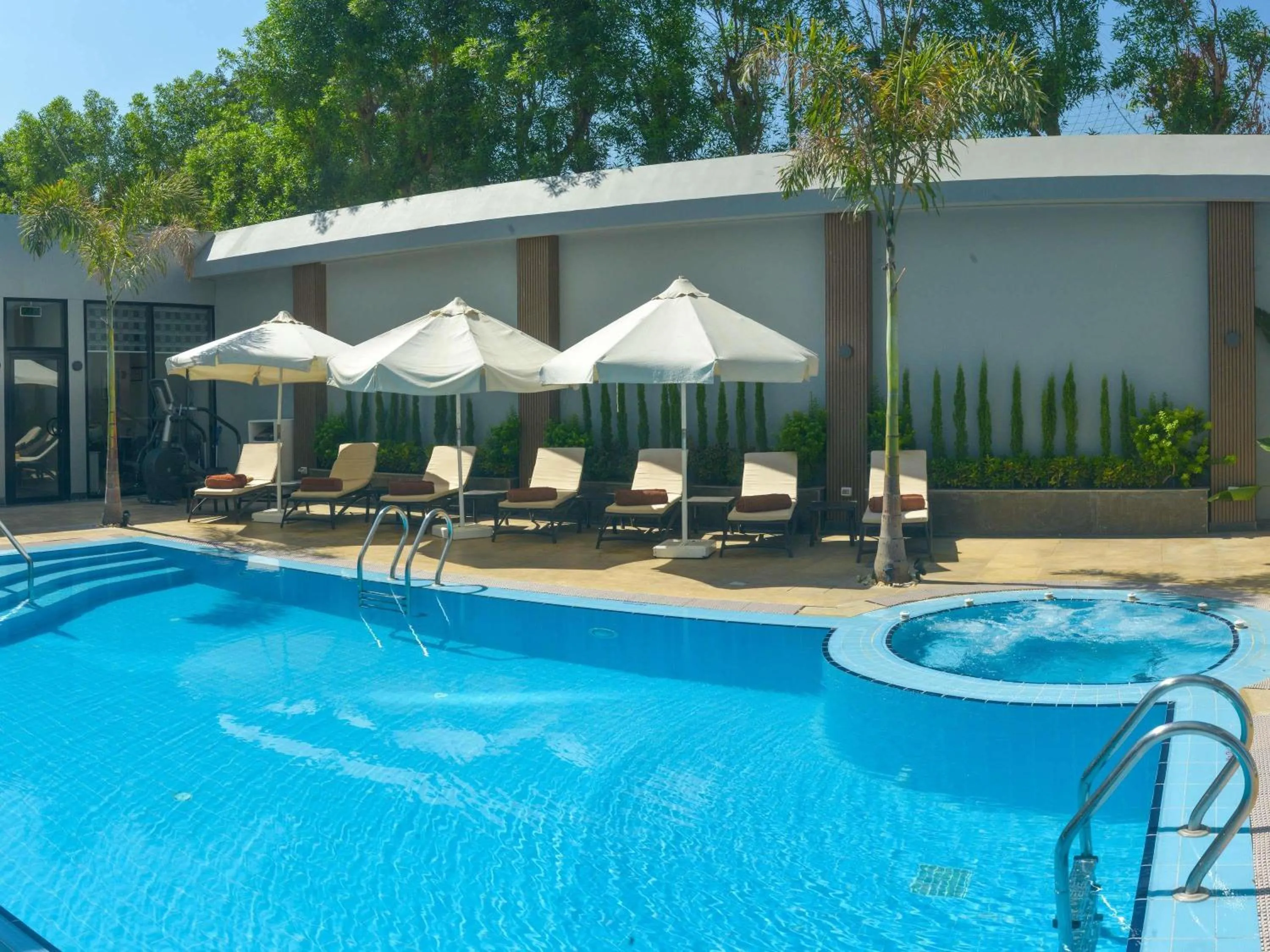 Pool view in Novotel Cairo El Borg