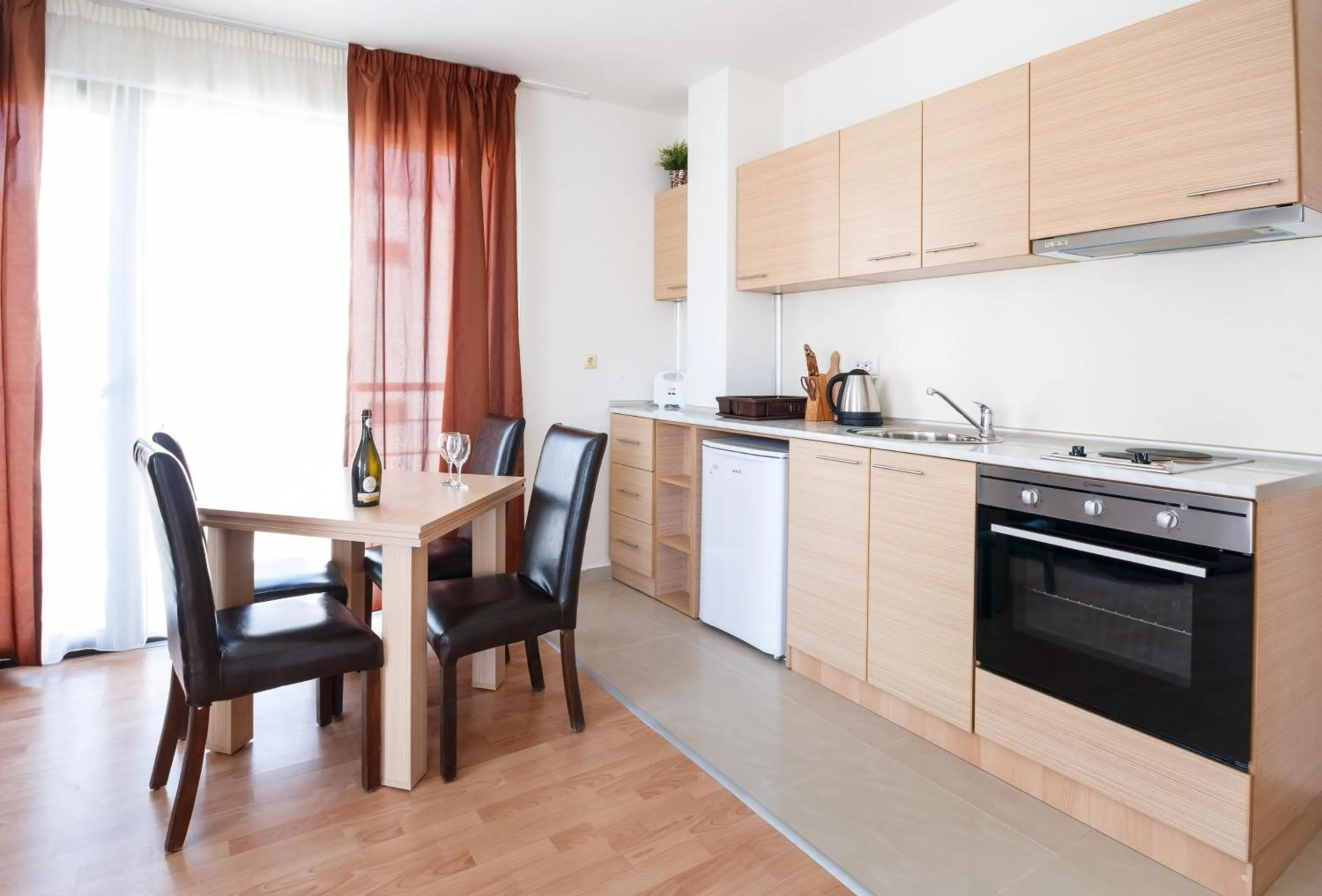 Living room in New Line Village Apartments