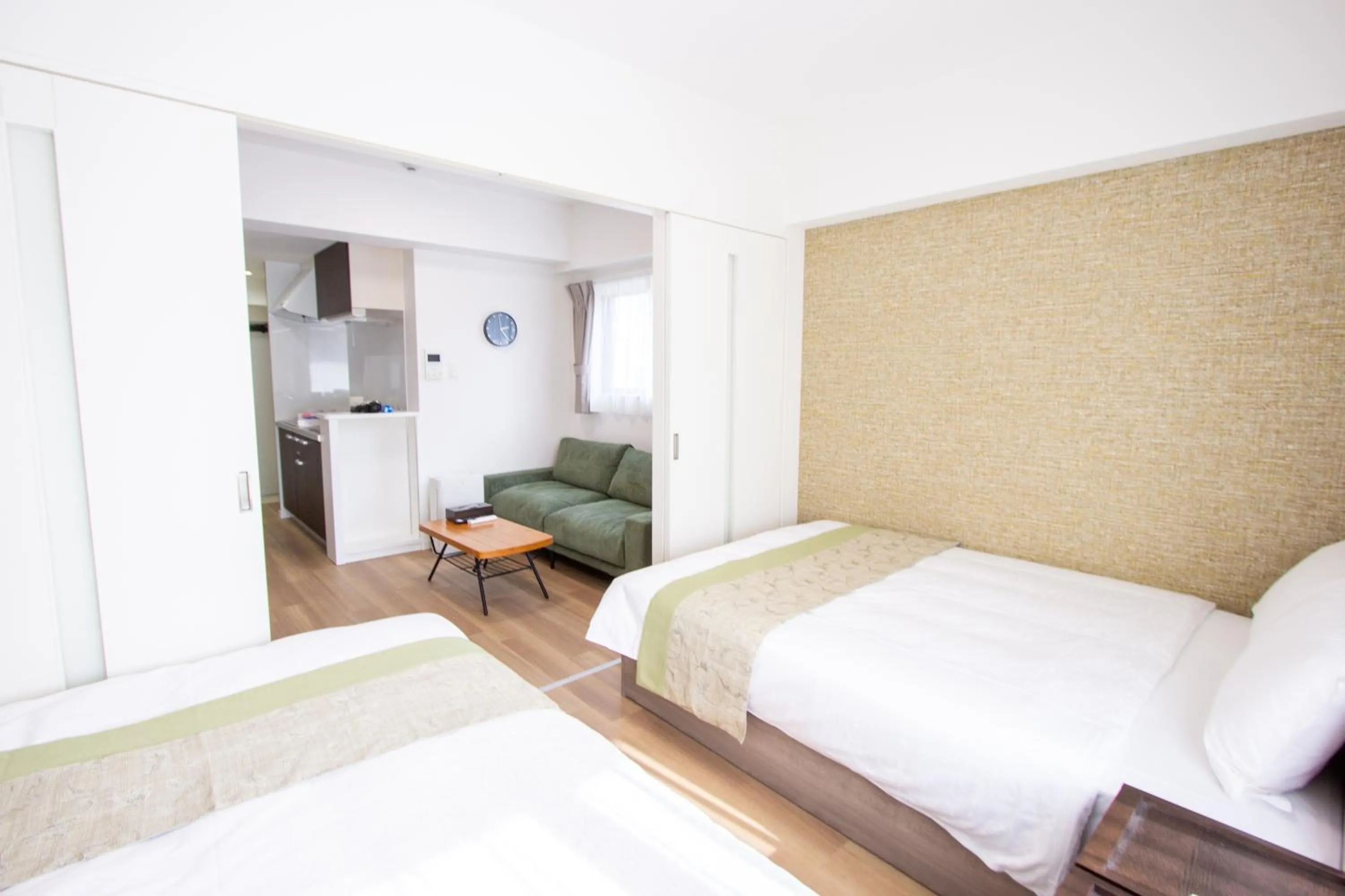 Photo of the whole room, Bed in Hotel Ritza HAKATA