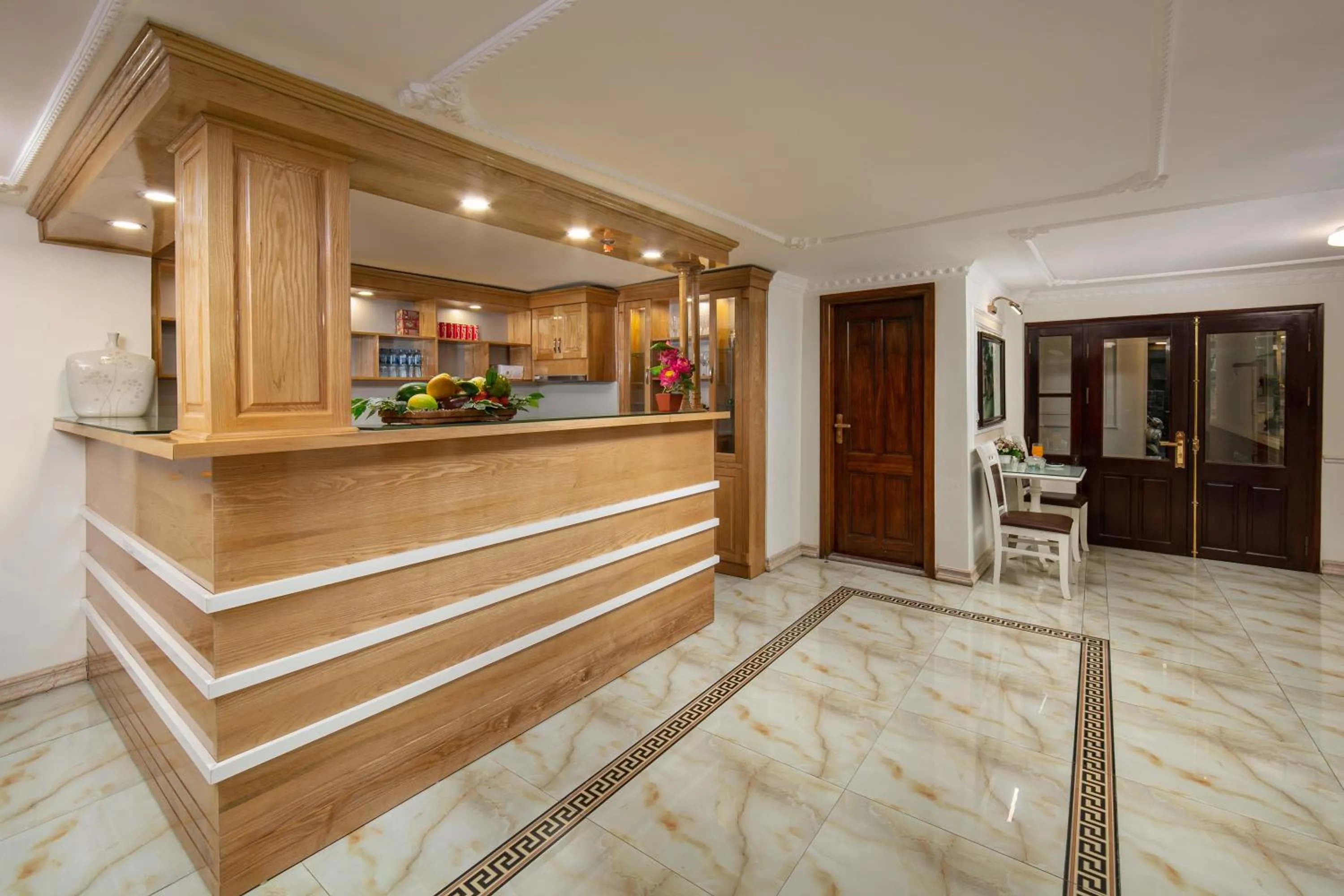 Kitchen or kitchenette in TrangTrang Boutique Hotel