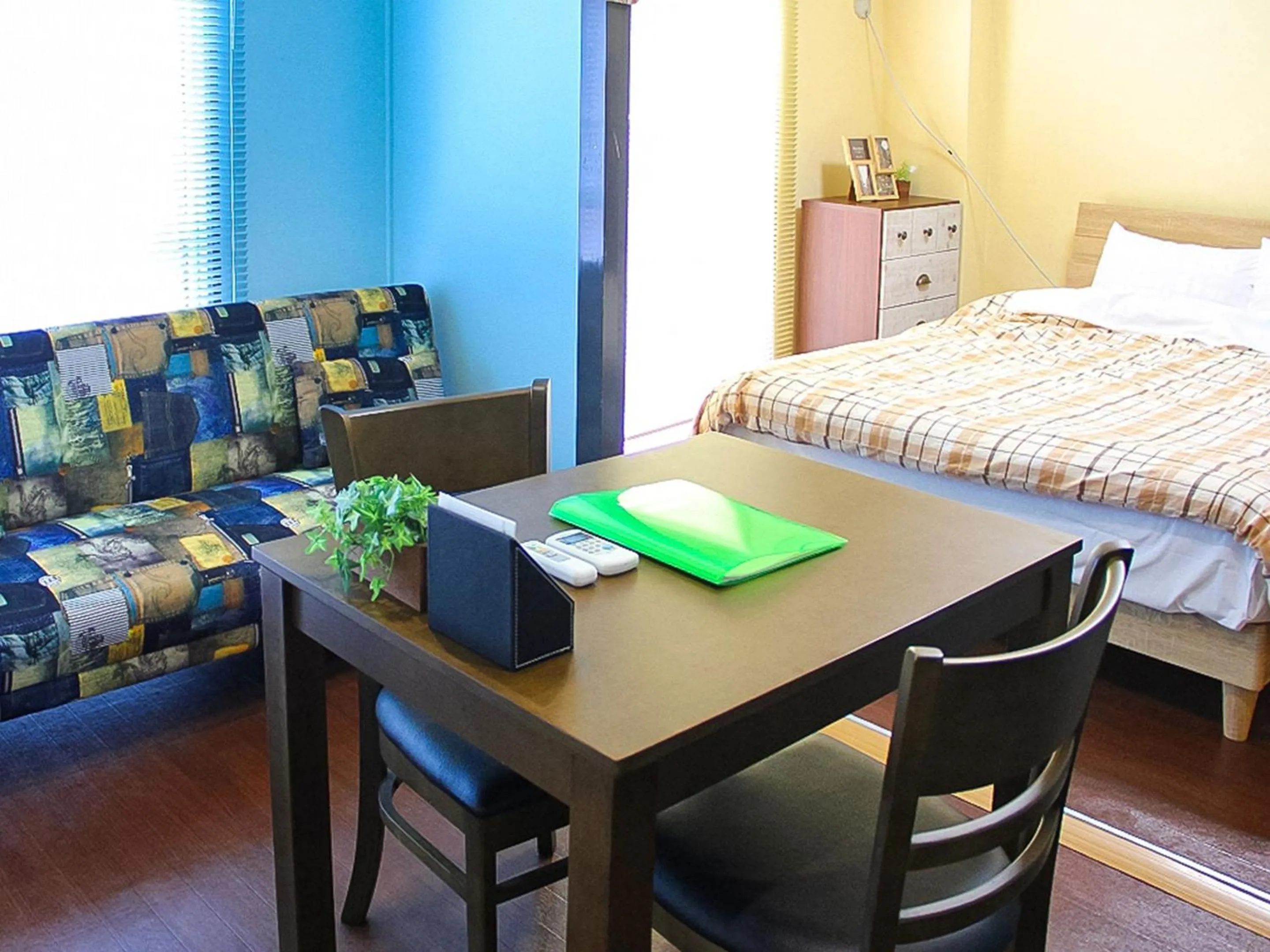 Photo of the whole room, Bed in Calm house Beppukitahama