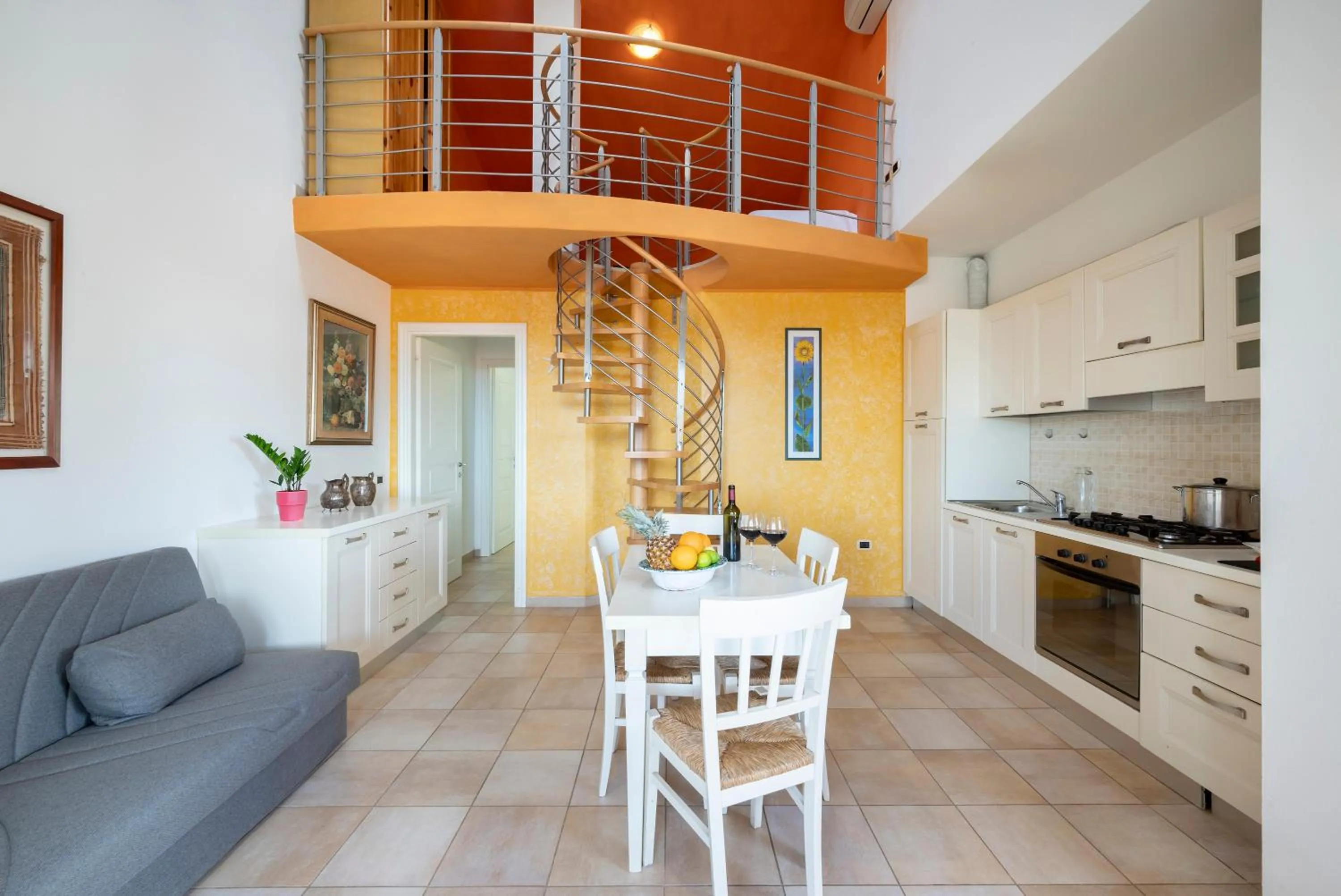 Kitchen or kitchenette in Ombra Verde Residence e B&B