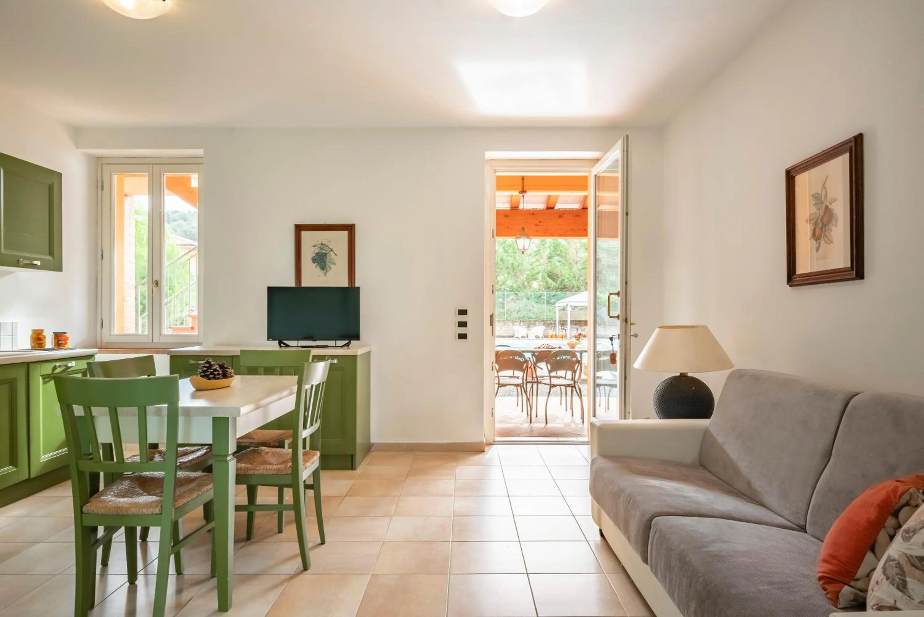 Kitchen or kitchenette in Ombra Verde Residence e B&B