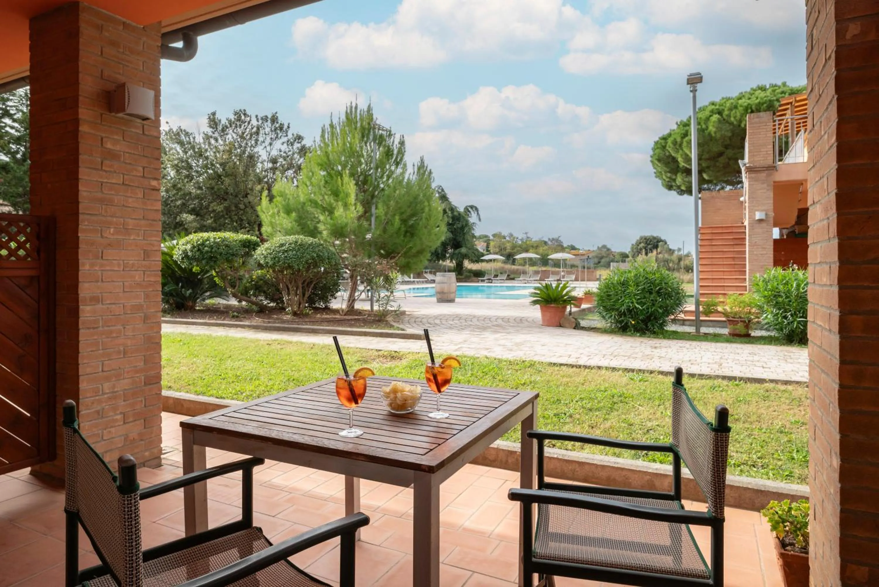 Patio in Ombra Verde Residence e B&B