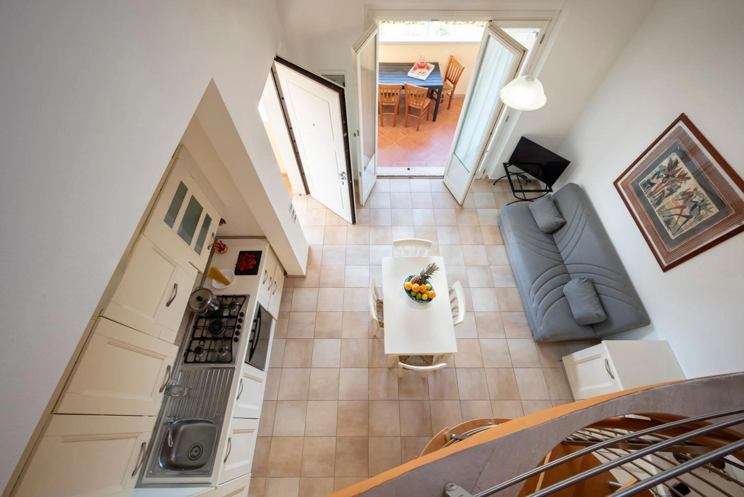 Kitchen or kitchenette in Ombra Verde Residence e B&B