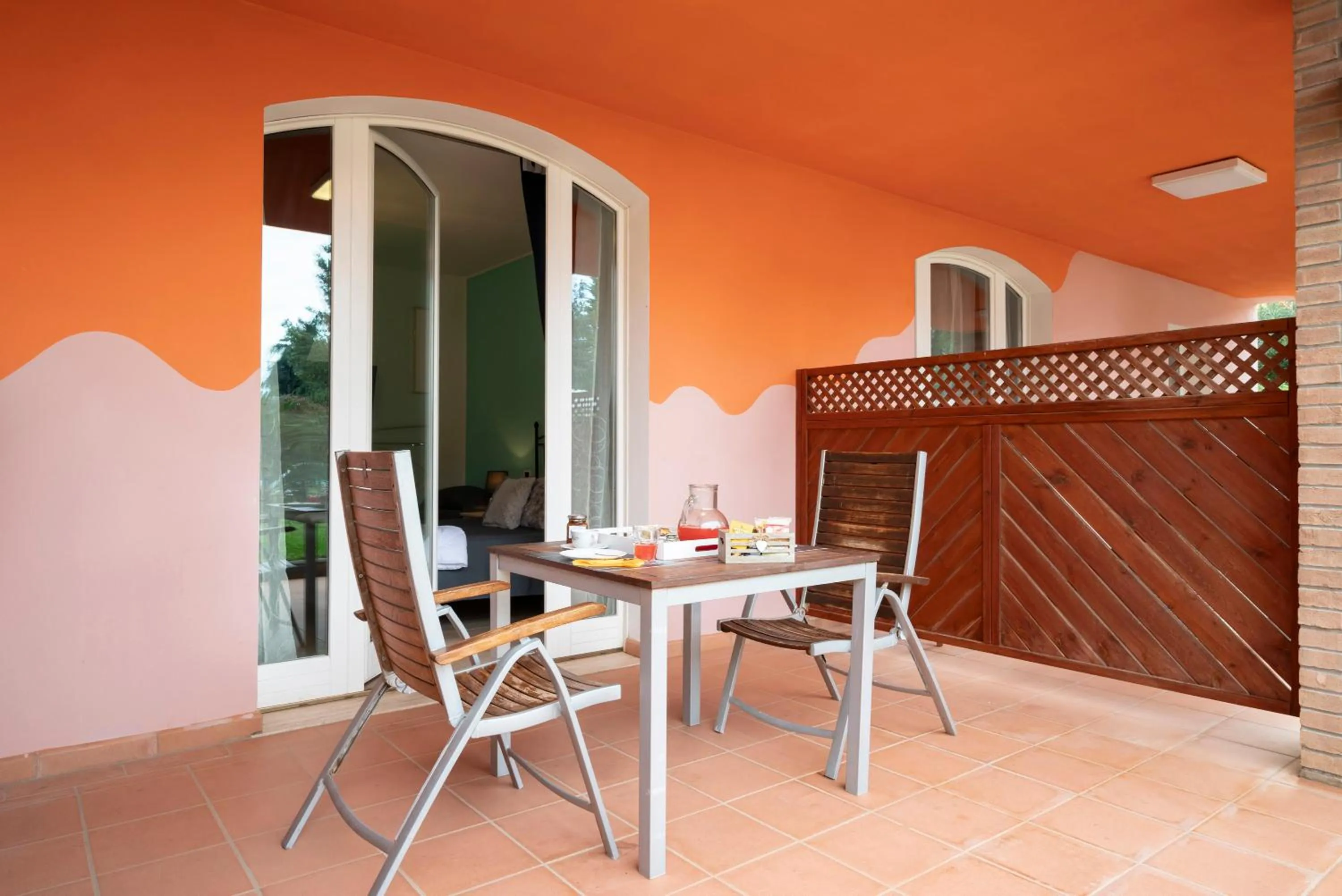 Patio in Ombra Verde Residence e B&B