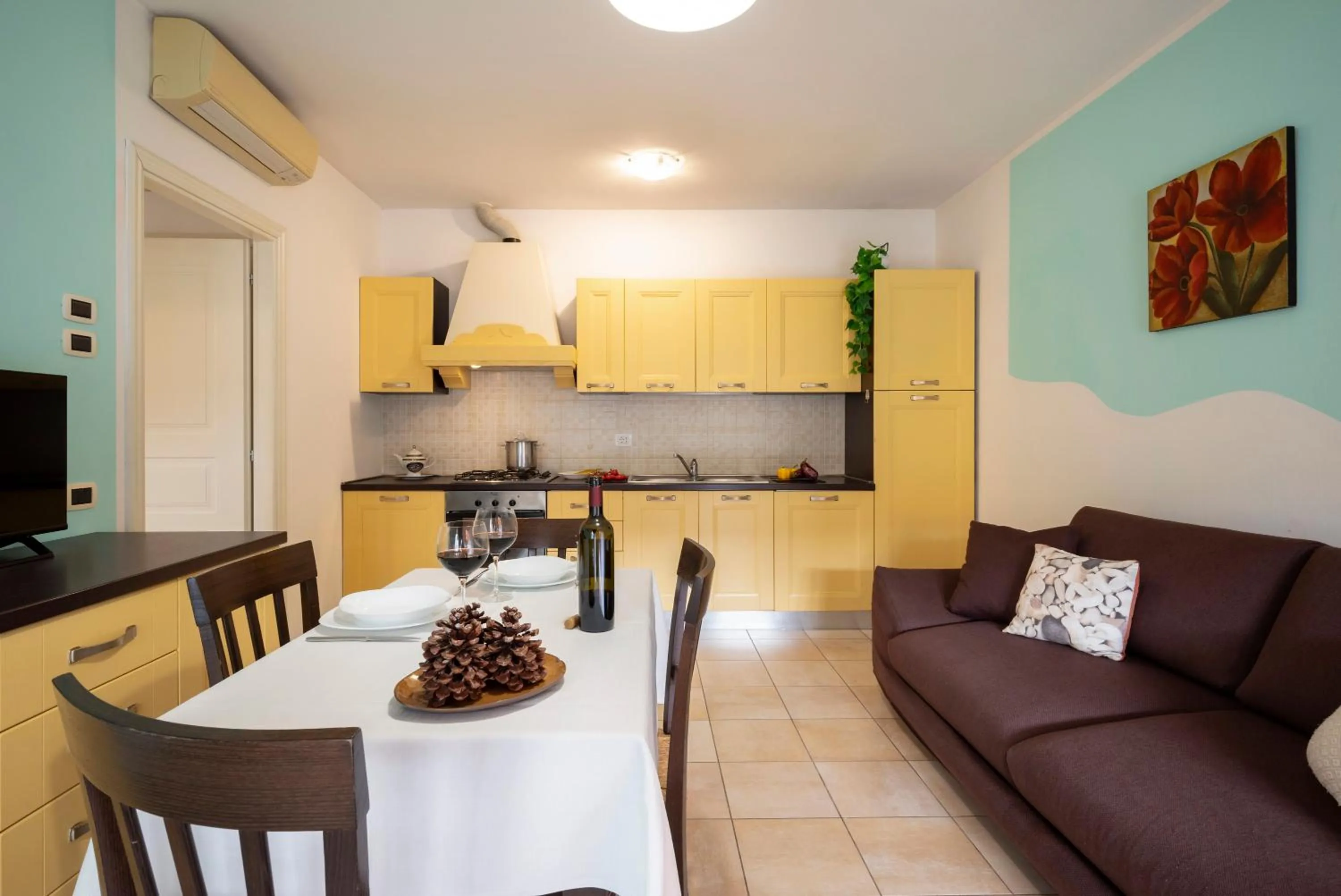 Kitchen or kitchenette in Ombra Verde Residence e B&B