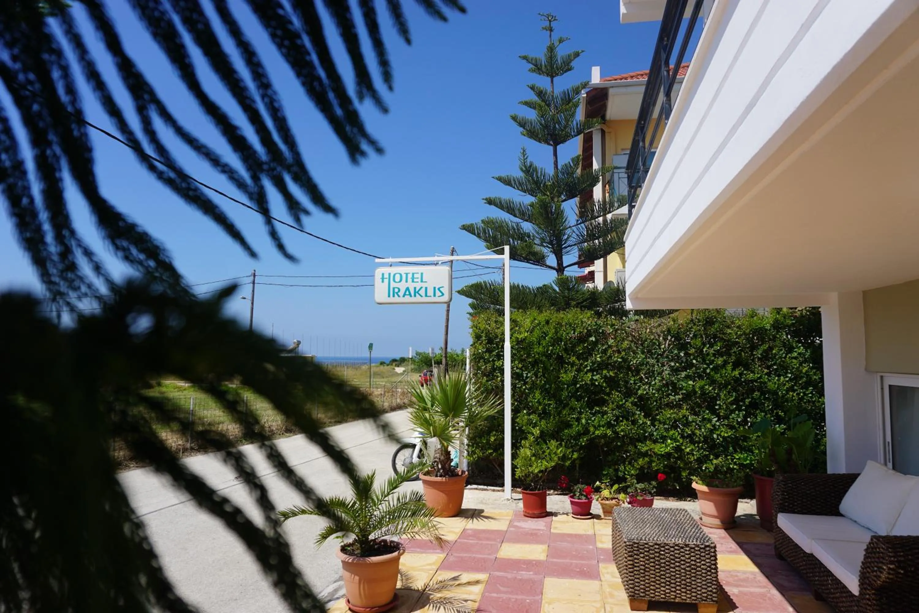 Patio in Iraklis Hotel