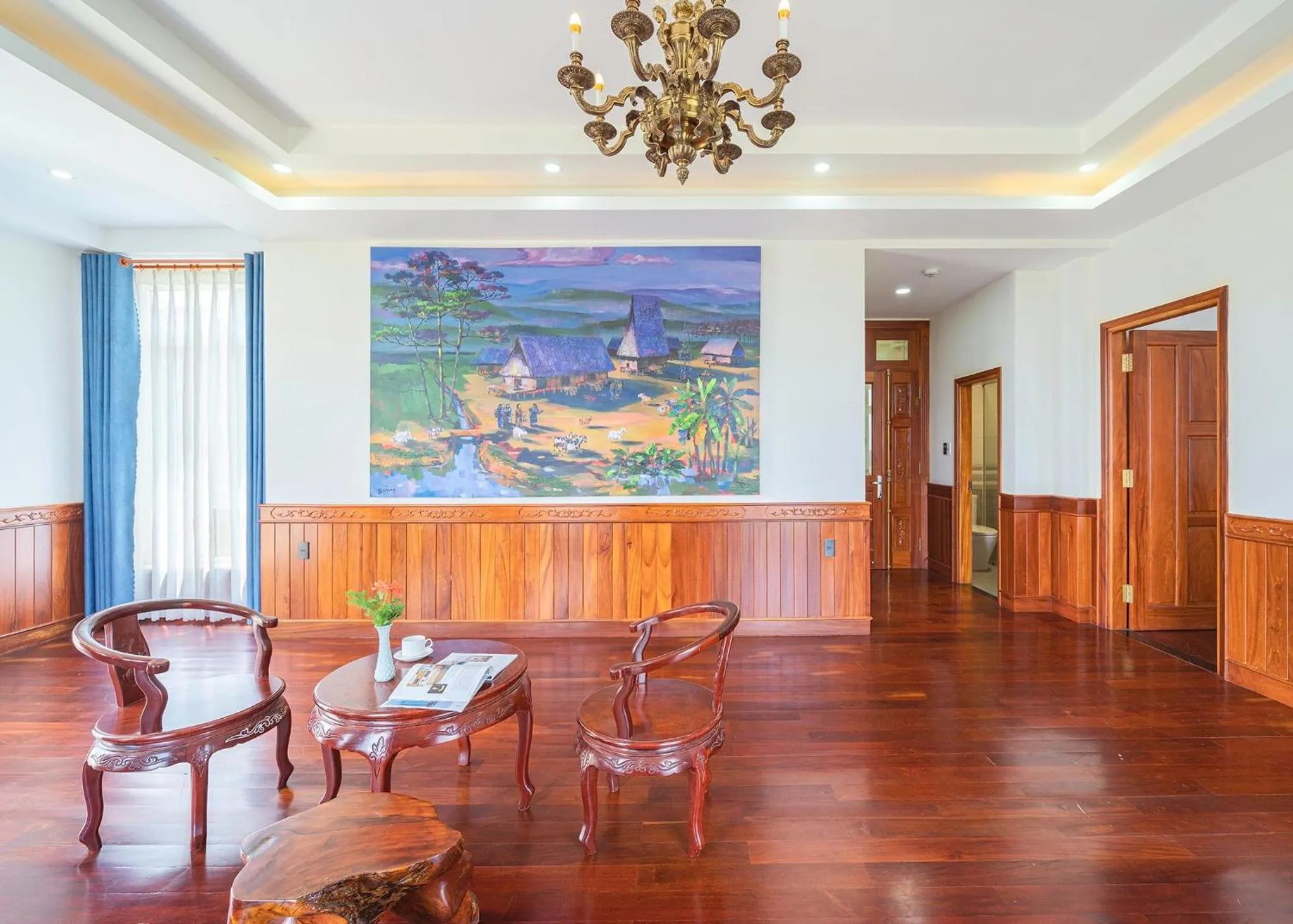 Living room in Dieu Thong Hotel