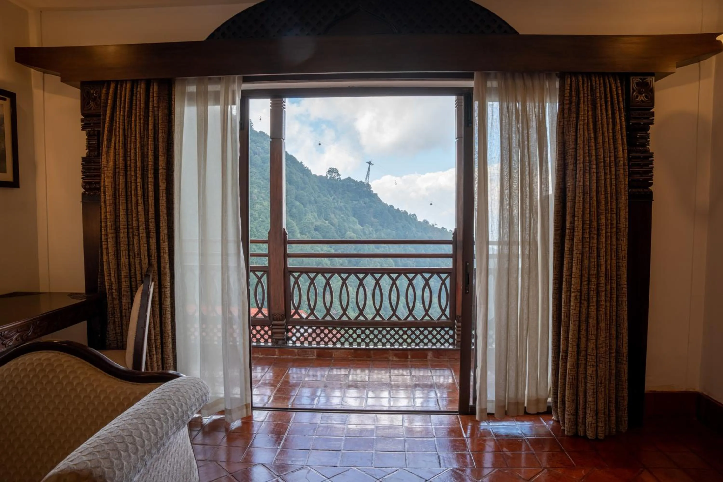View (from property/room) in Chandragiri Hills Resort Kathmandu-Luxury in the Clouds