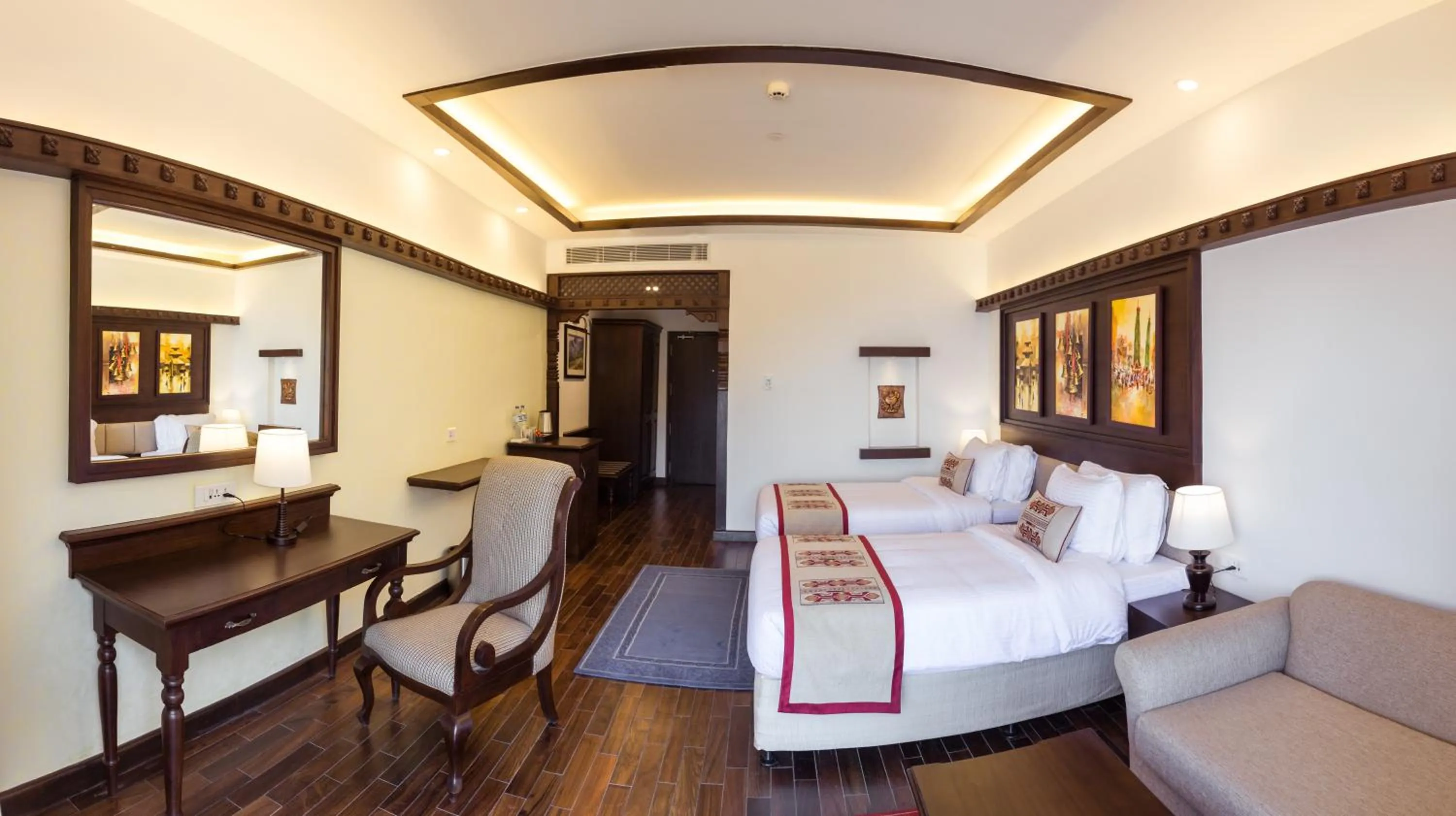 Bed in Chandragiri Hills Resort Kathmandu-Luxury in the Clouds
