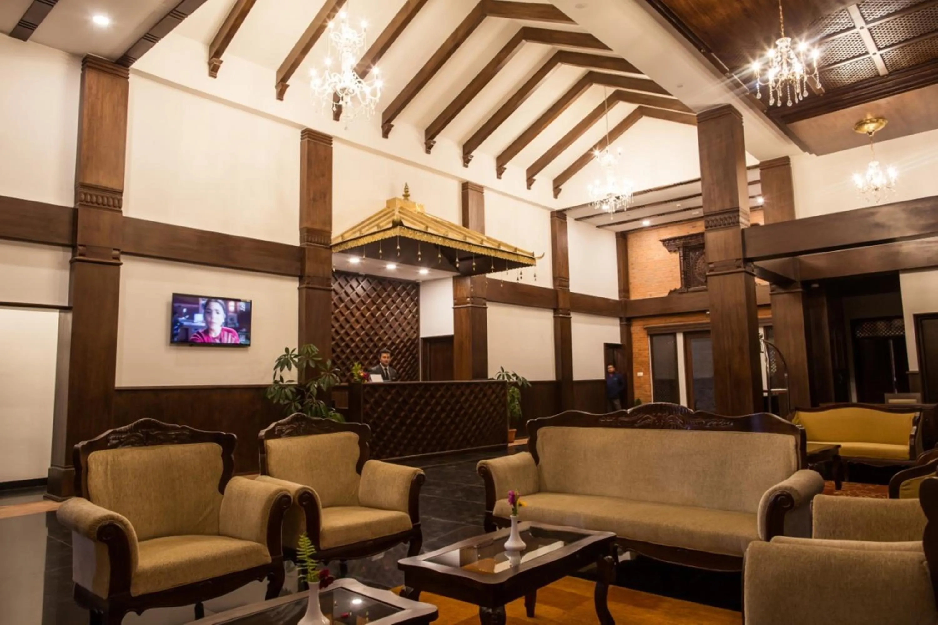 Living room in Chandragiri Hills Resort Kathmandu-Luxury in the Clouds