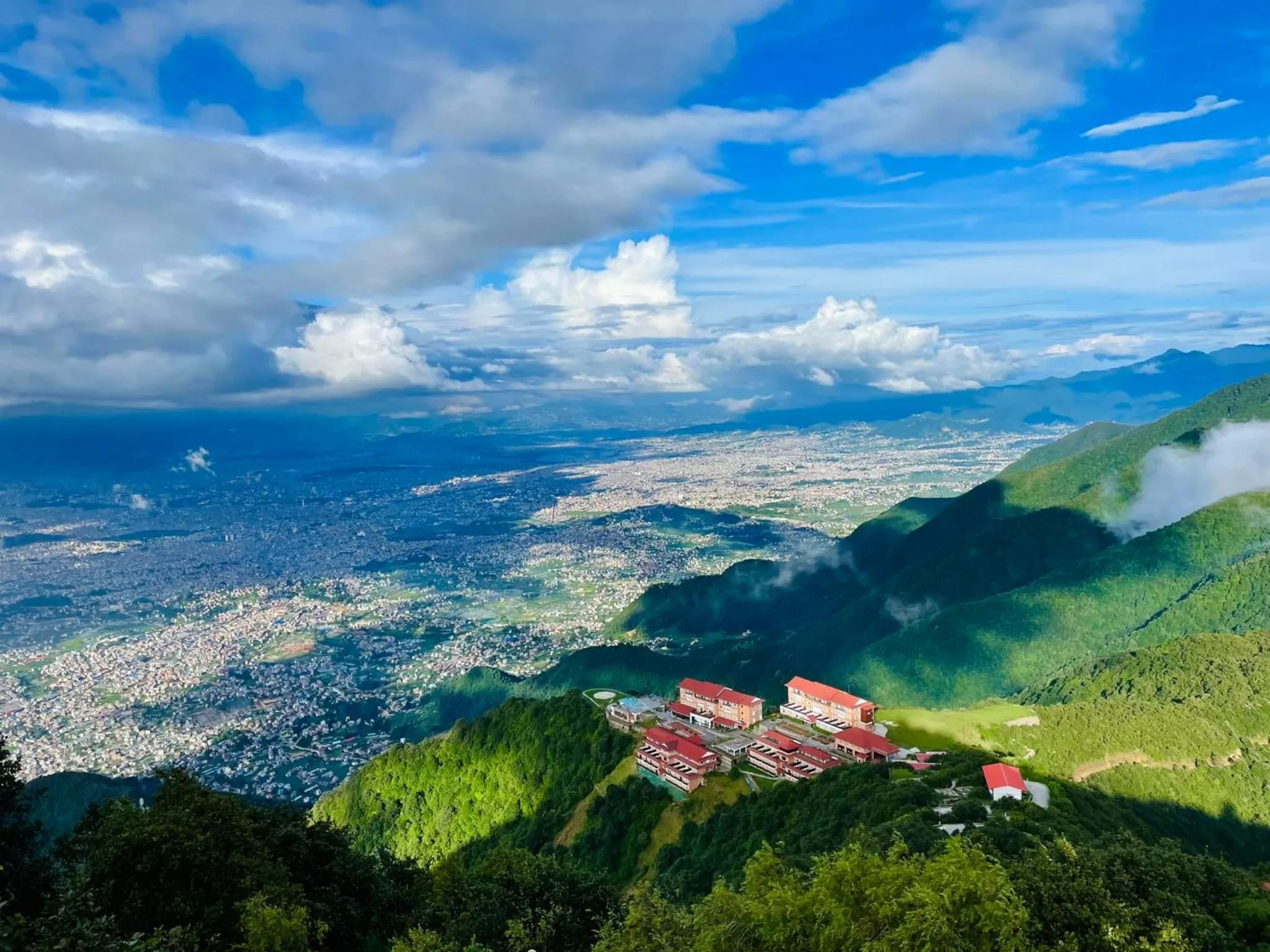 View (from property/room) in Chandragiri Hills Resort Kathmandu-Luxury in the Clouds