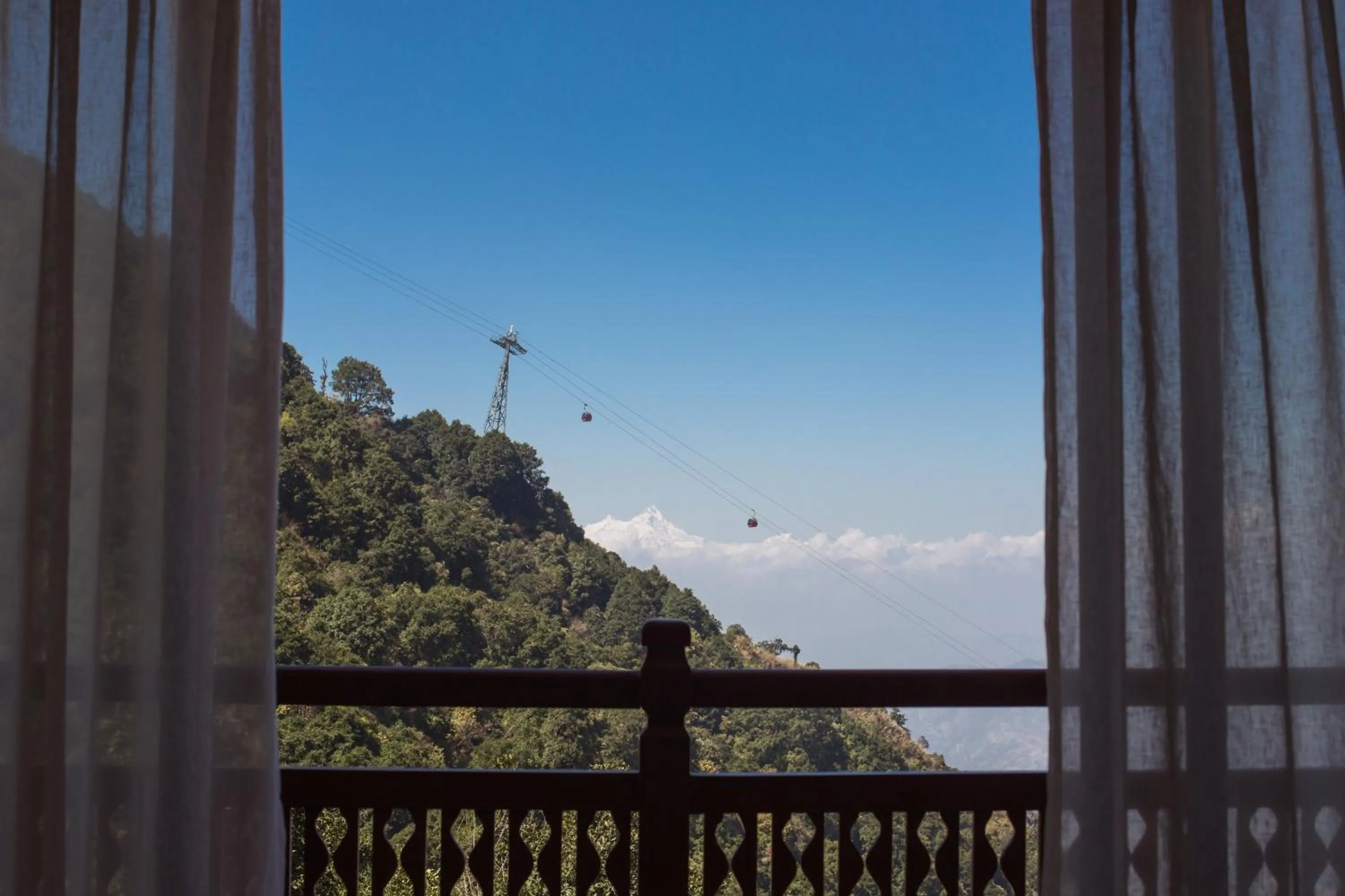 Mountain view in Chandragiri Hills Resort Kathmandu-Luxury in the Clouds