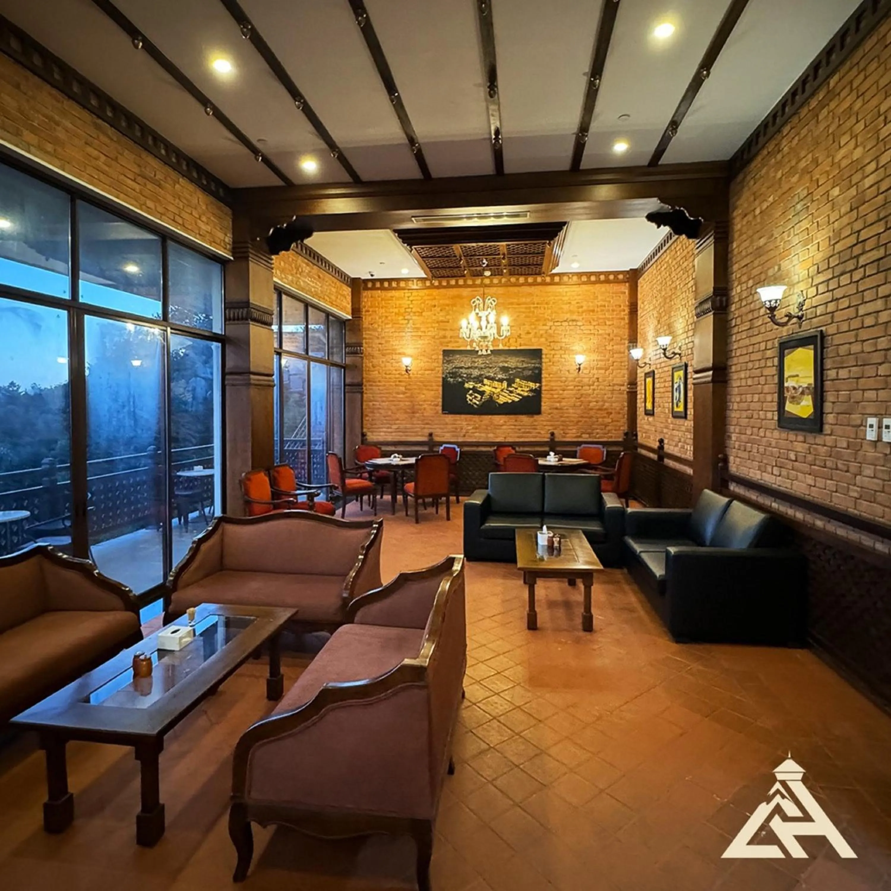 Lounge or bar in Chandragiri Hills Resort Kathmandu-Luxury in the Clouds