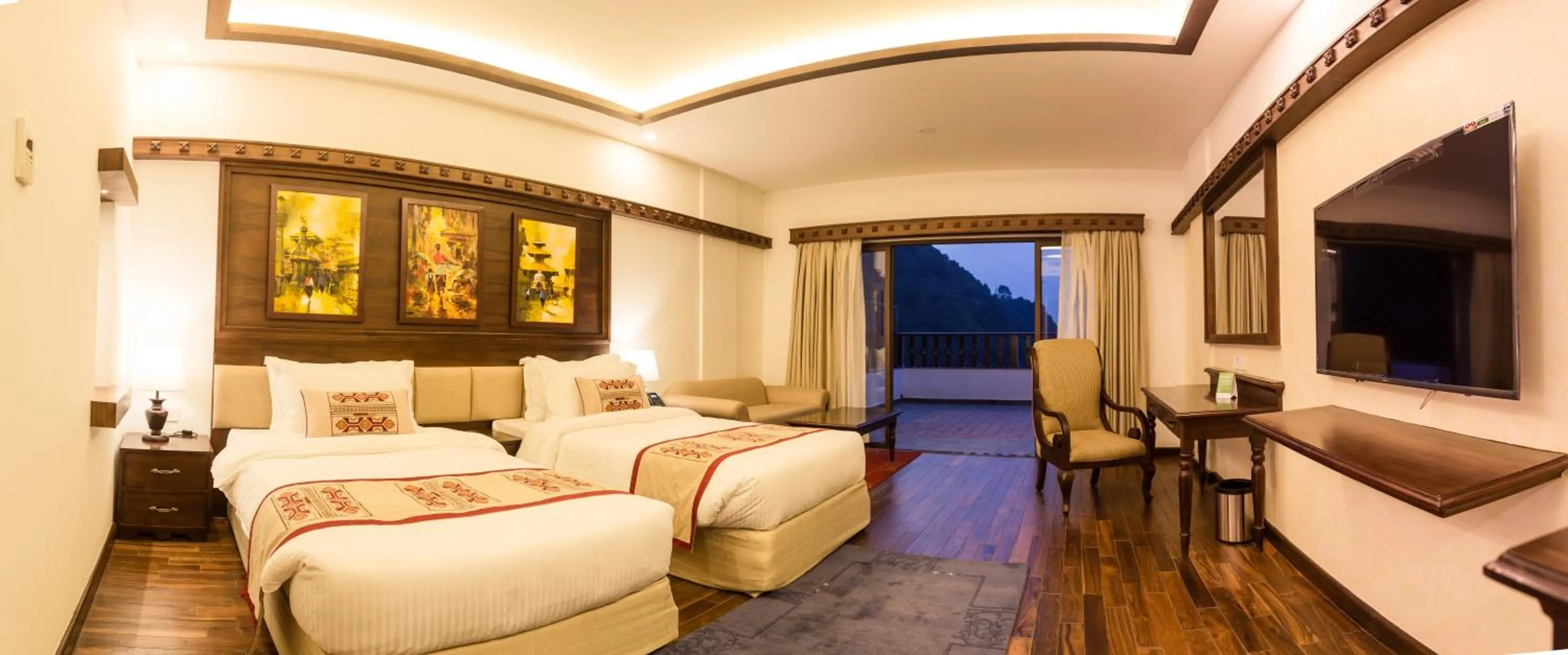 Bed in Chandragiri Hills Resort Kathmandu-Luxury in the Clouds