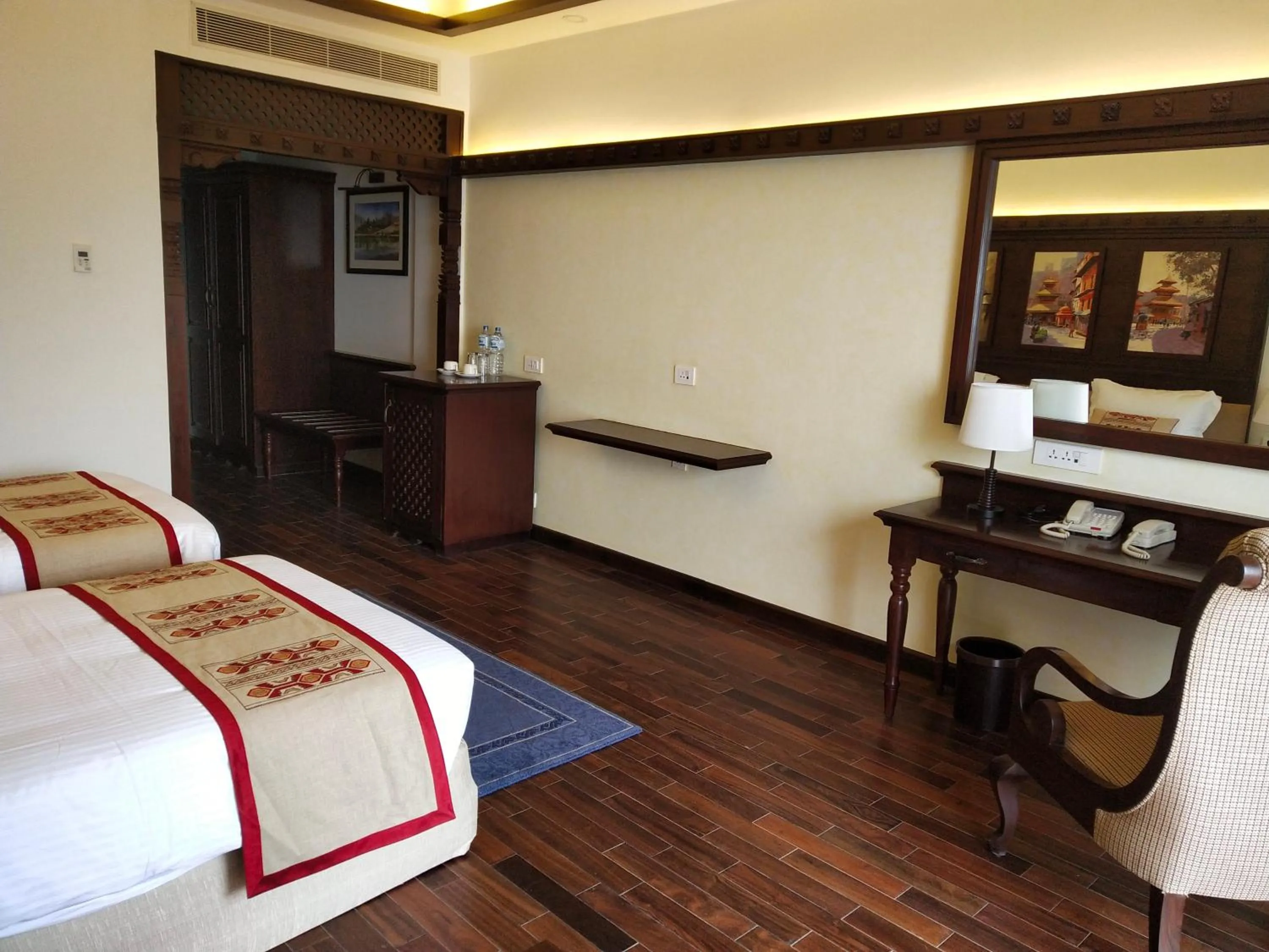 Photo of the whole room, Bed in Chandragiri Hills Resort Kathmandu-Luxury in the Clouds