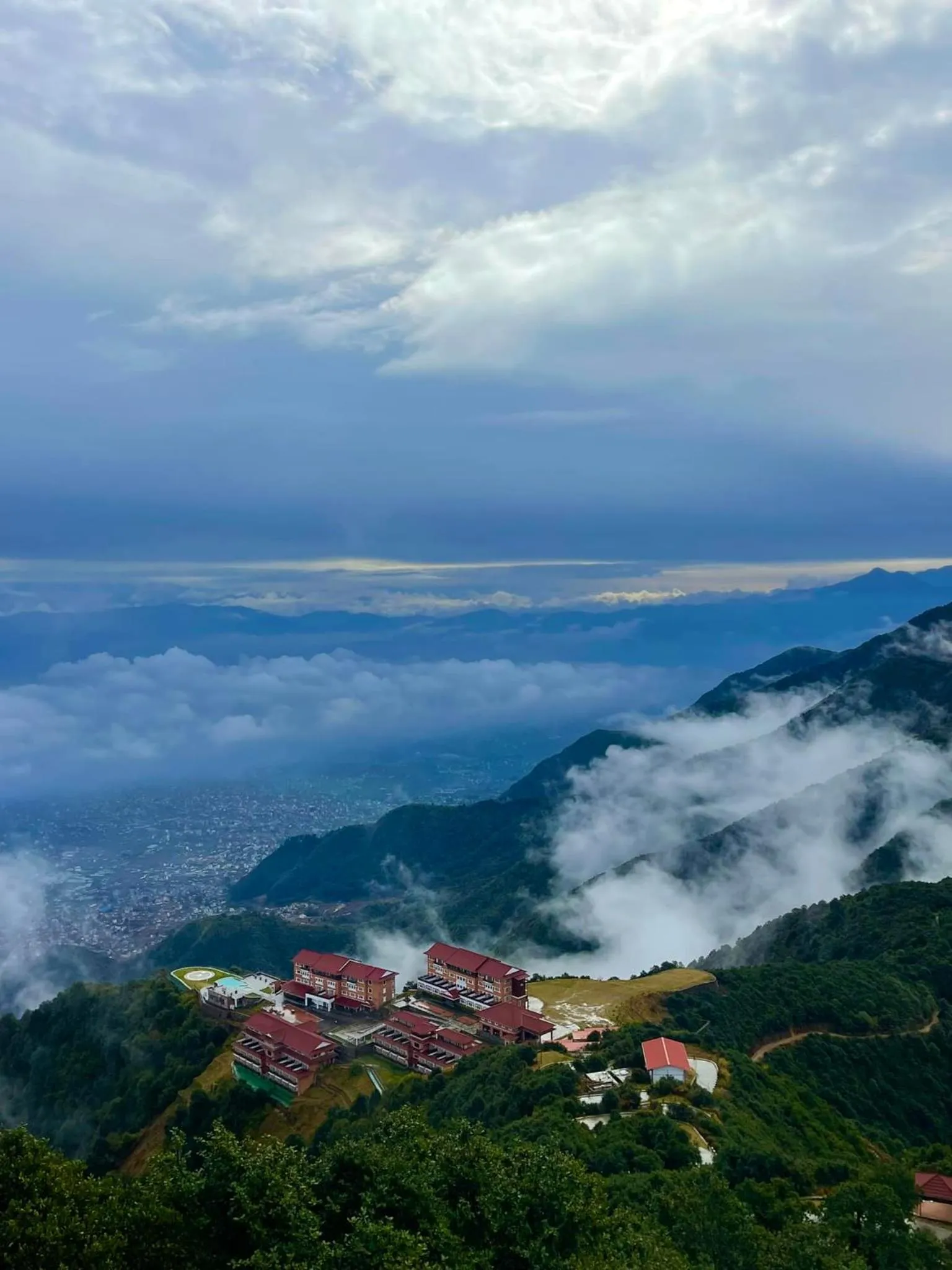 View (from property/room) in Chandragiri Hills Resort Kathmandu-Luxury in the Clouds