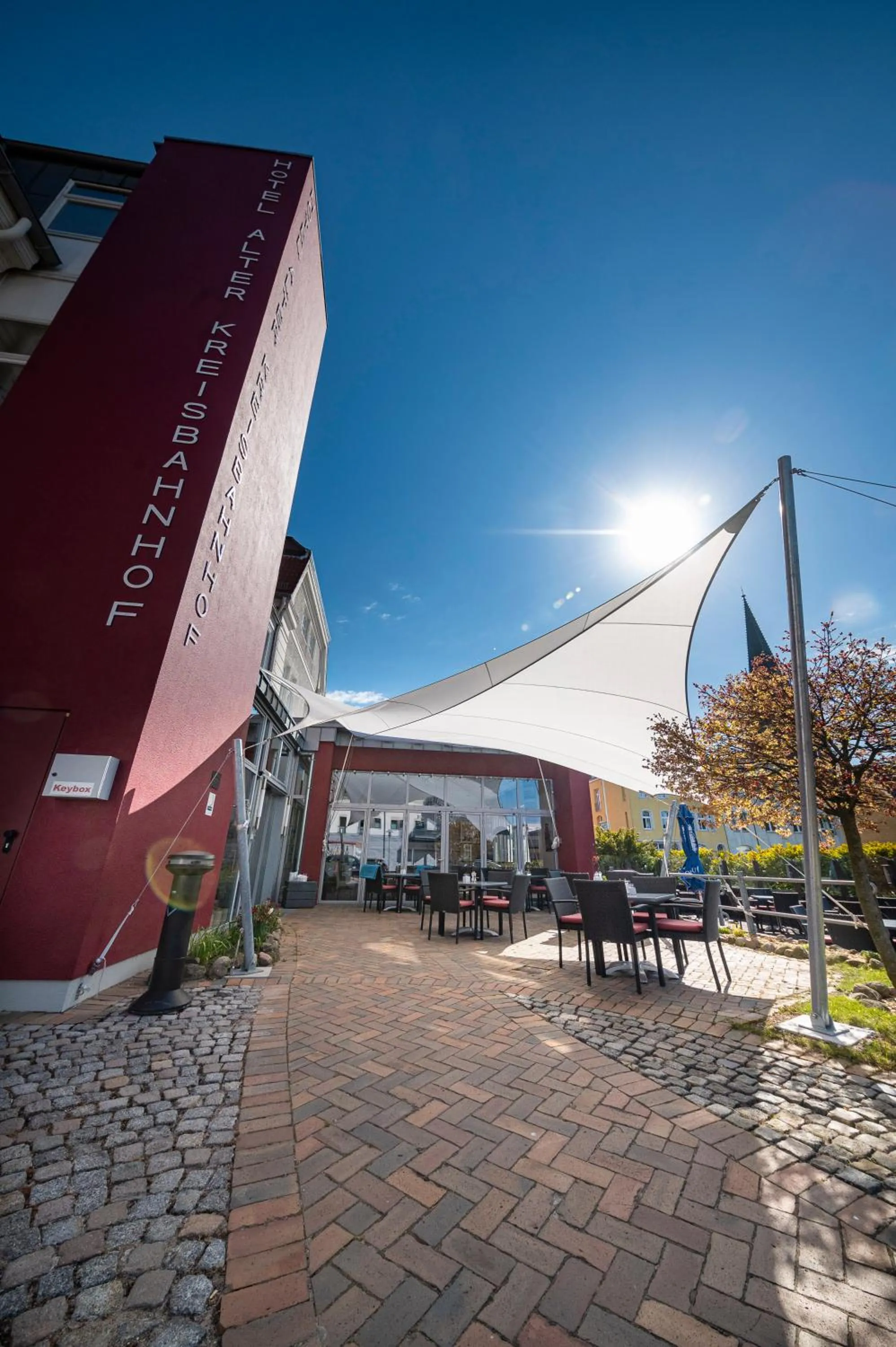 Patio in Hotel Alter Kreisbahnhof
