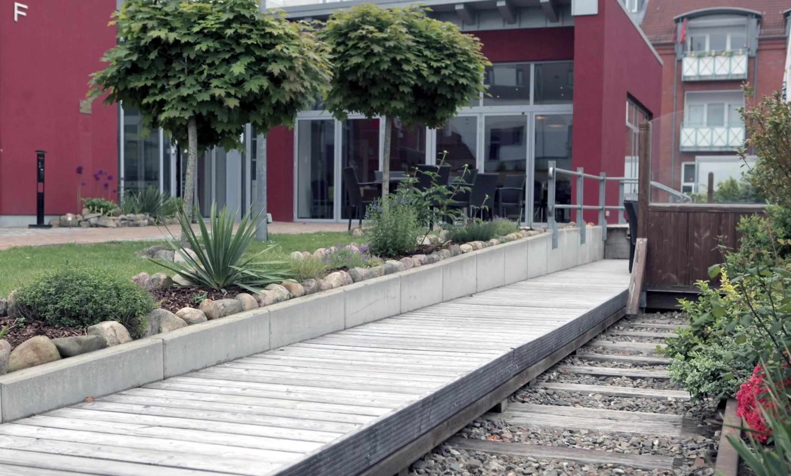 Patio in Hotel Alter Kreisbahnhof