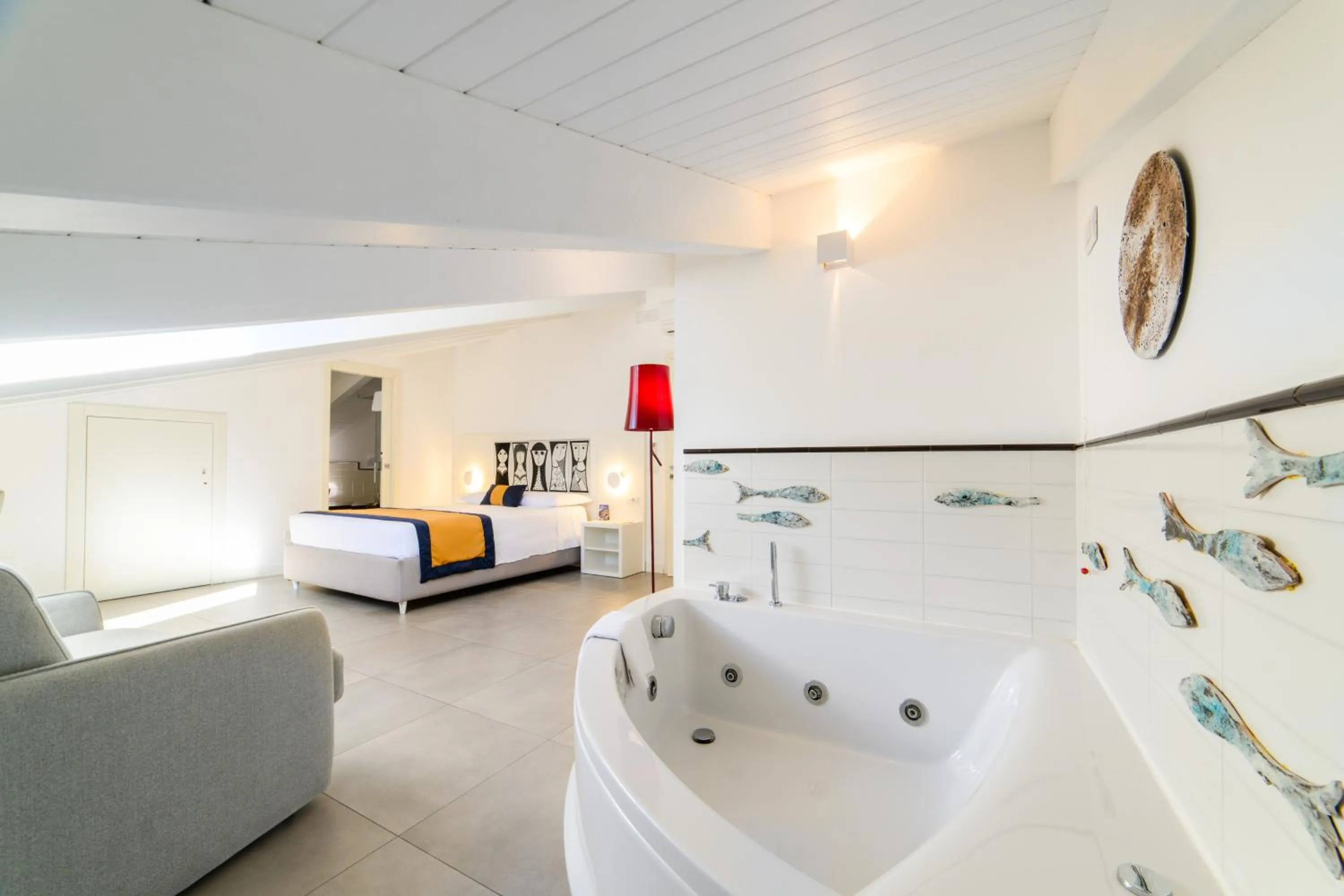 Bed in Zia Pupetta Suites