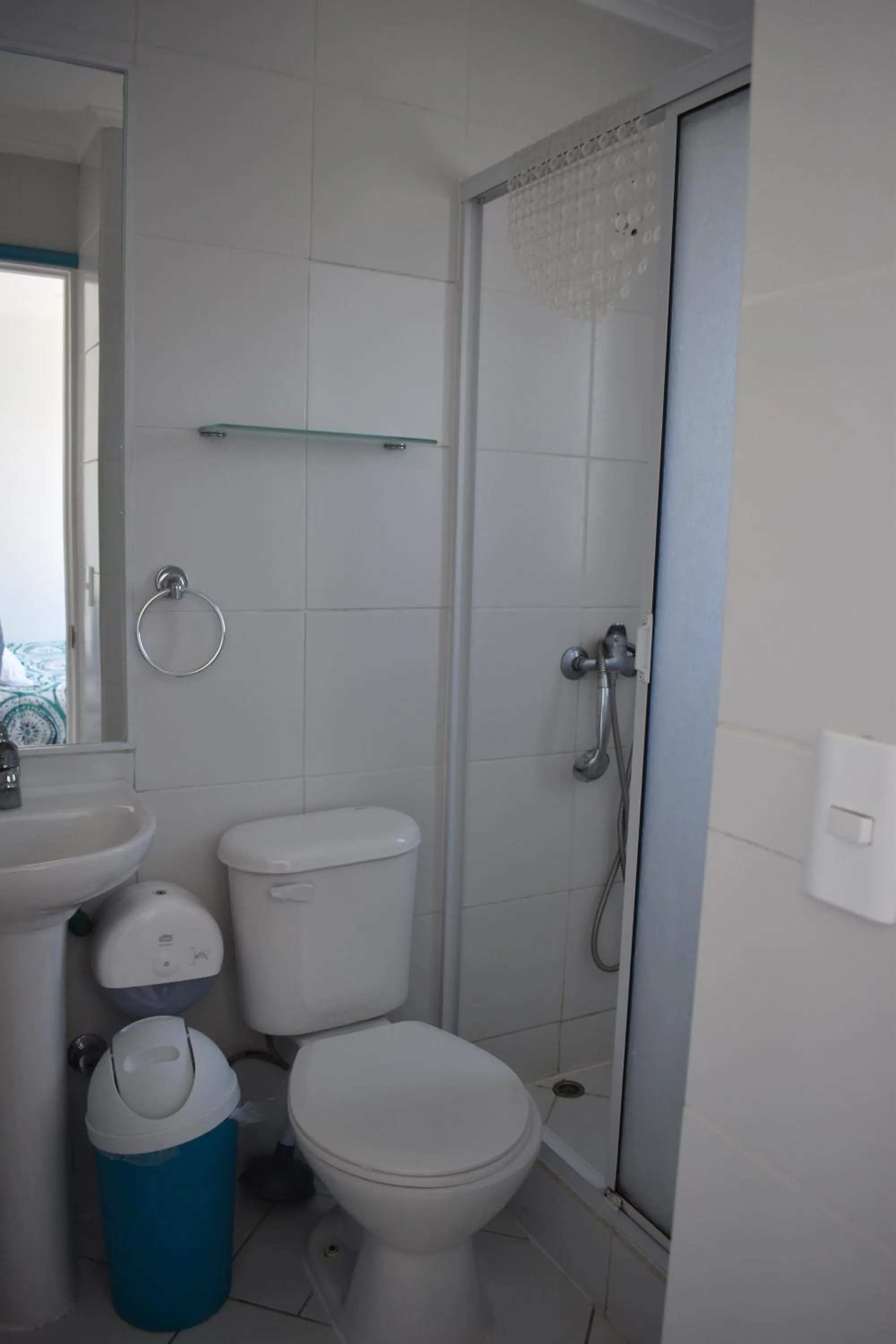 Shower in Bahía Luz Hostal