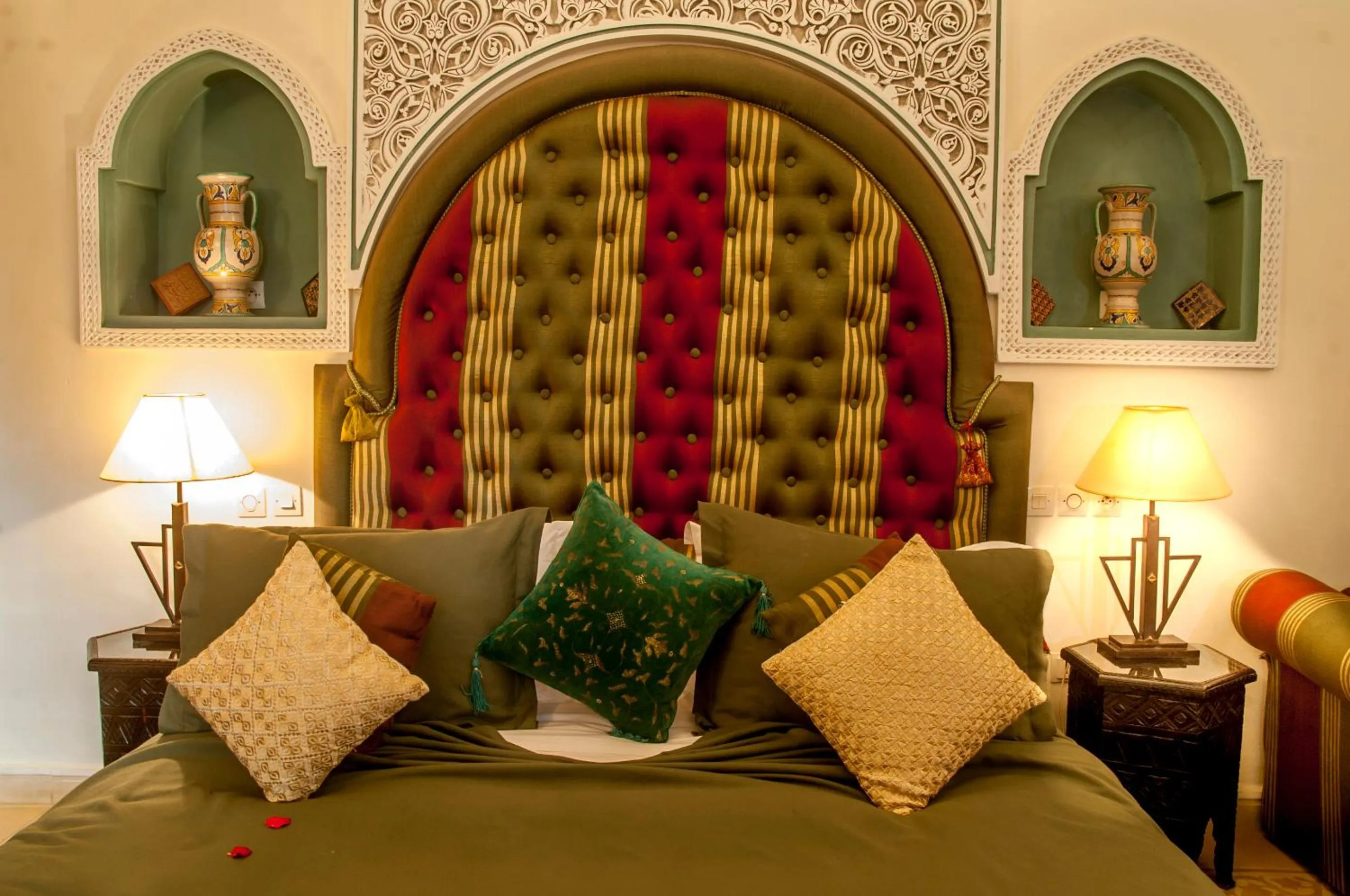 Bed in Riad Anabel