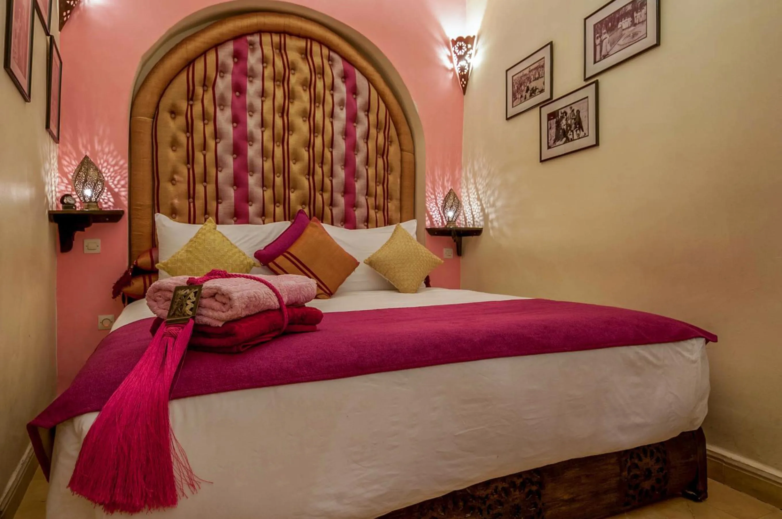 Bed in Riad Anabel