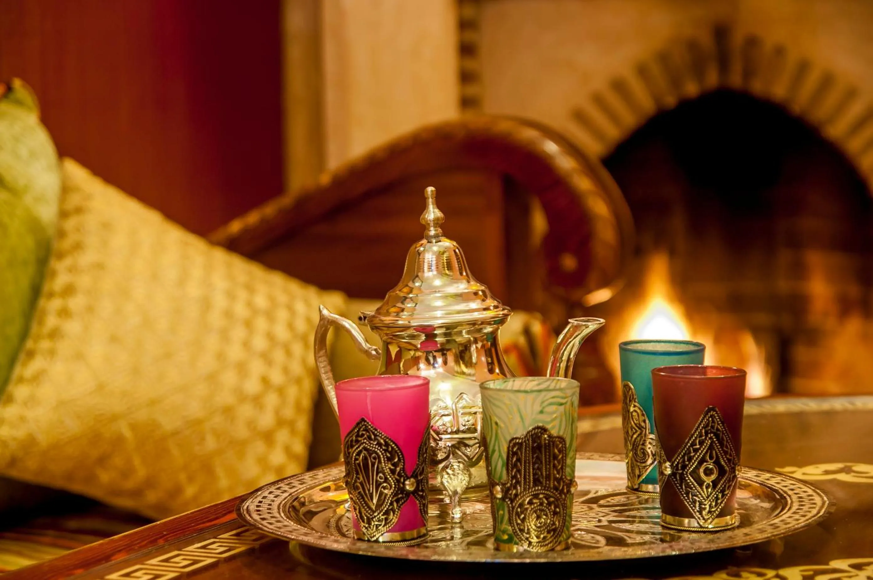 Communal lounge/ TV room in Riad Anabel