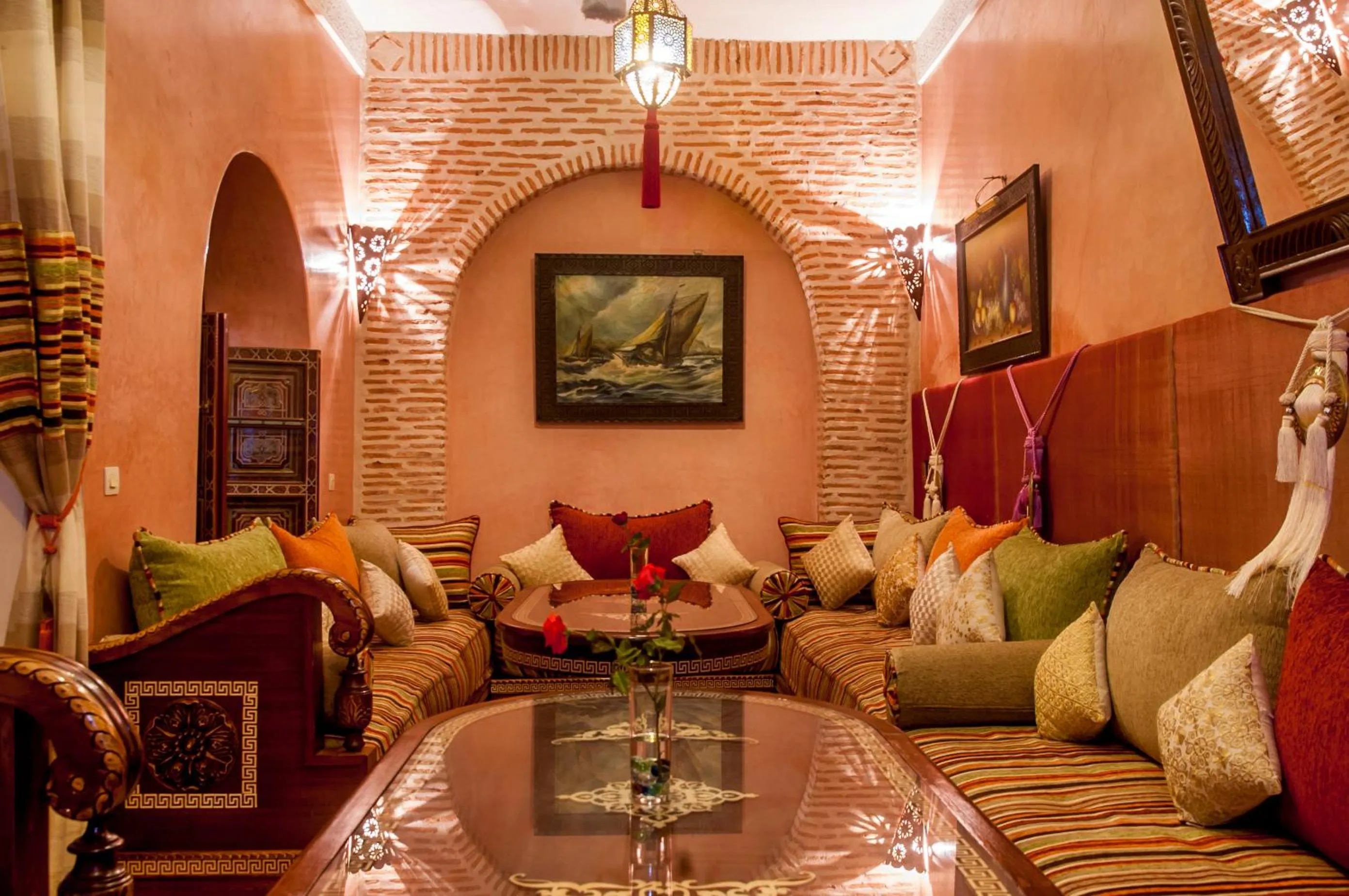 Seating area in Riad Anabel