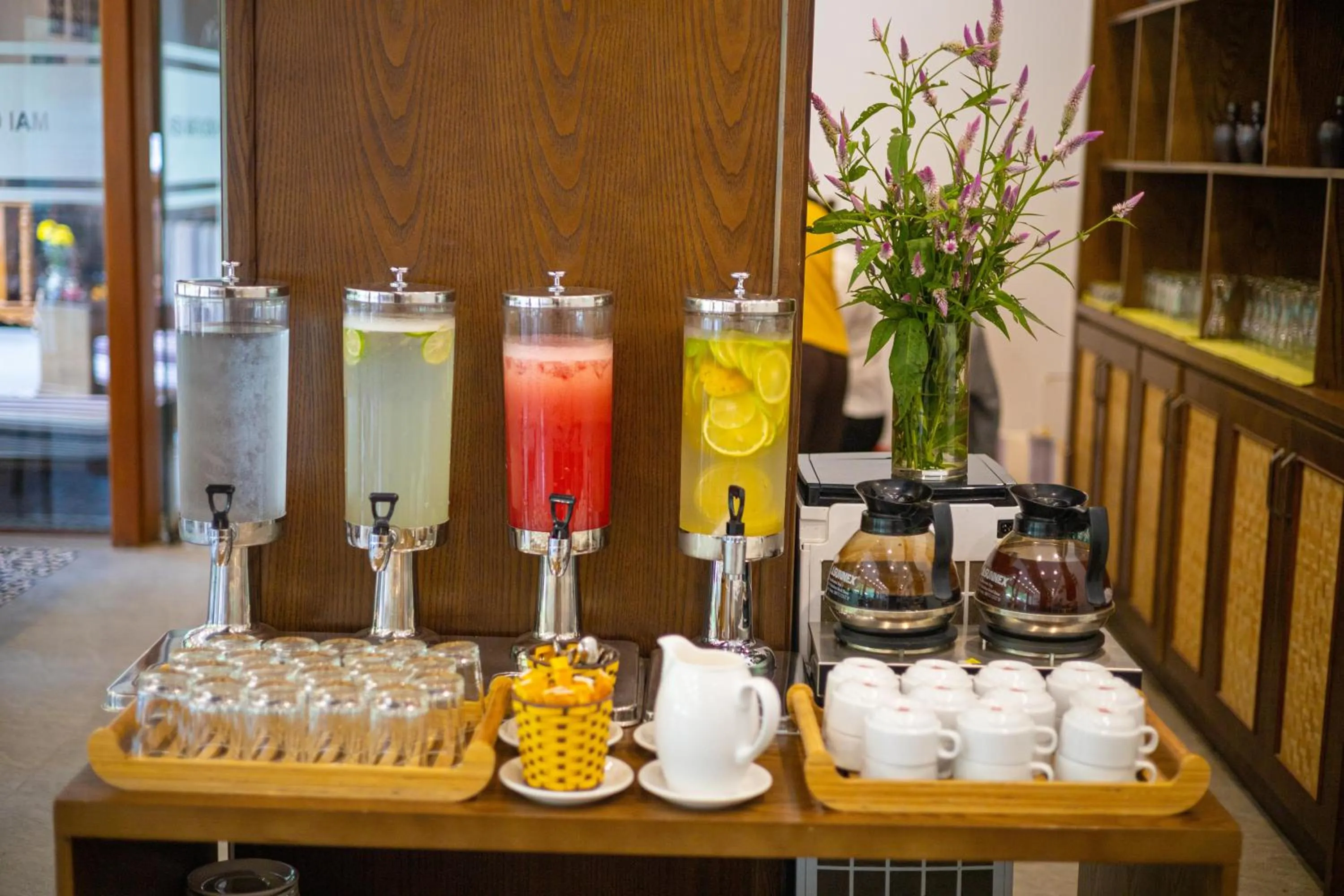 Buffet breakfast in Mai Chau Mountain View Resort