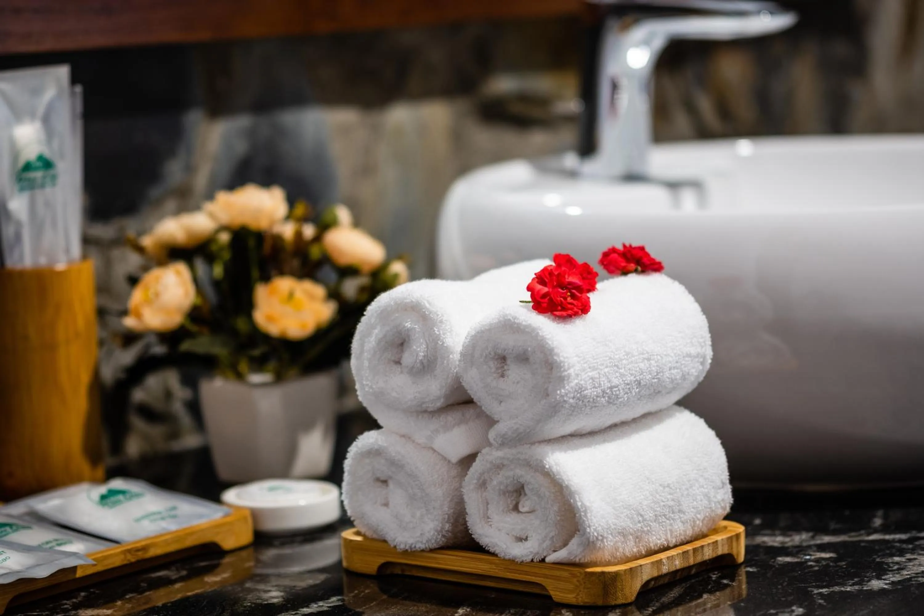 Shower in Mai Chau Mountain View Resort