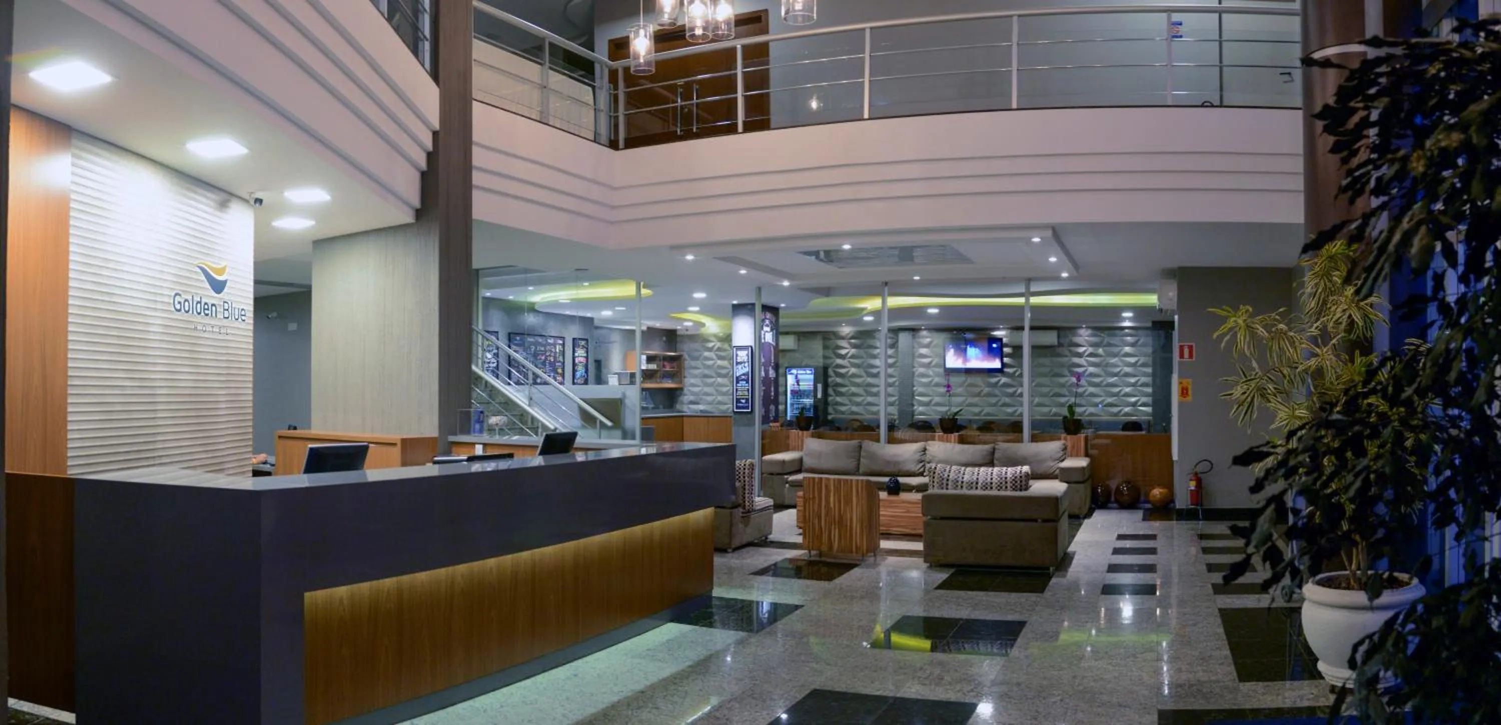 Lobby or reception in Golden Blue Hotel