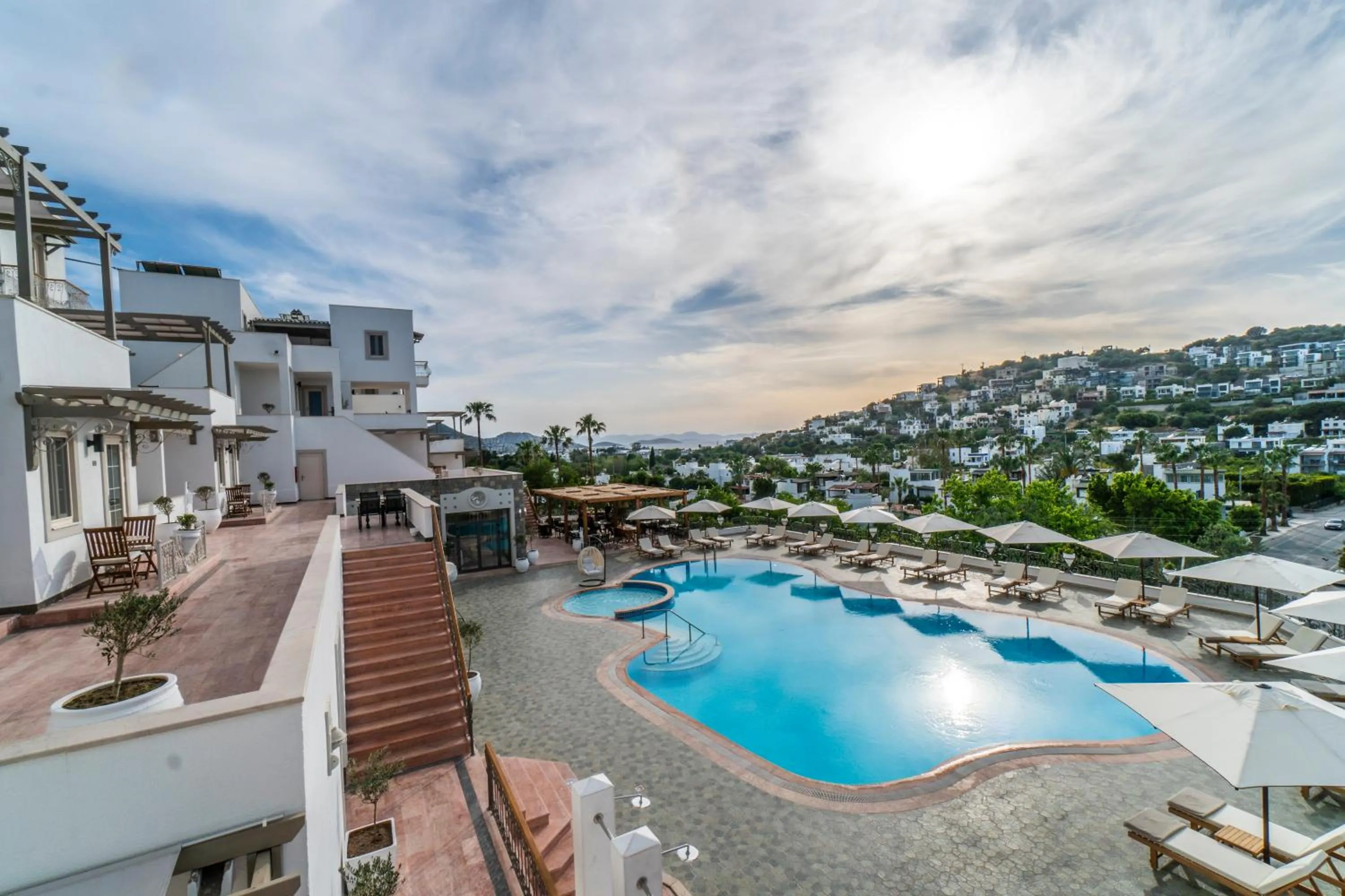 Swimming pool in Elementa Boutique Hotel - Adults Only