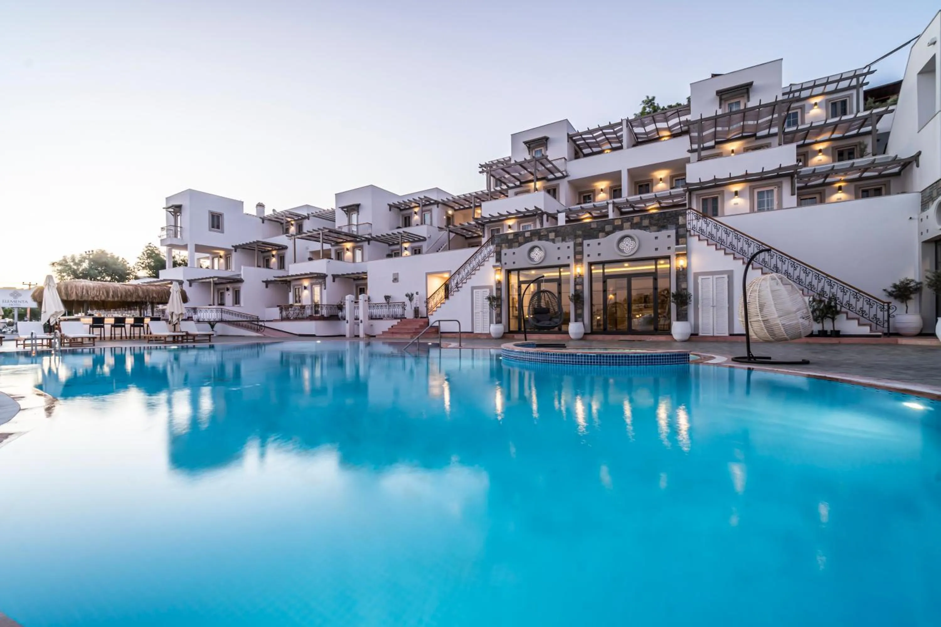 Swimming pool in Elementa Boutique Hotel - Adults Only