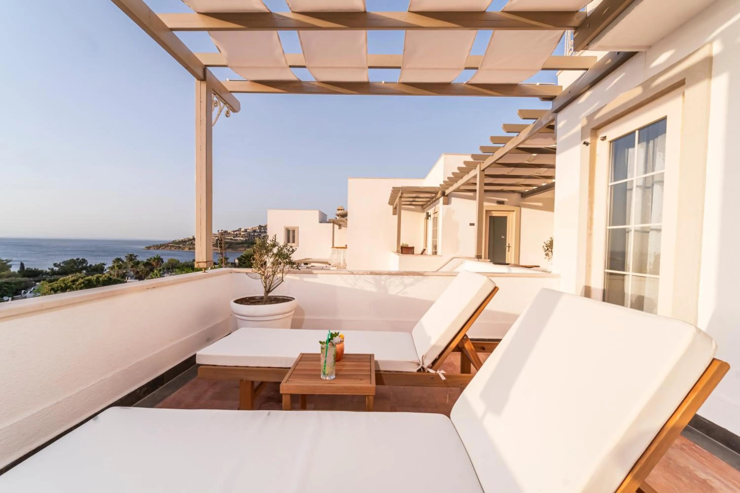 Balcony/Terrace in Elementa Boutique Hotel - Adults Only