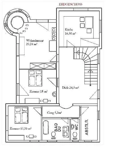 Floor plan in Ferienhaus Kröll