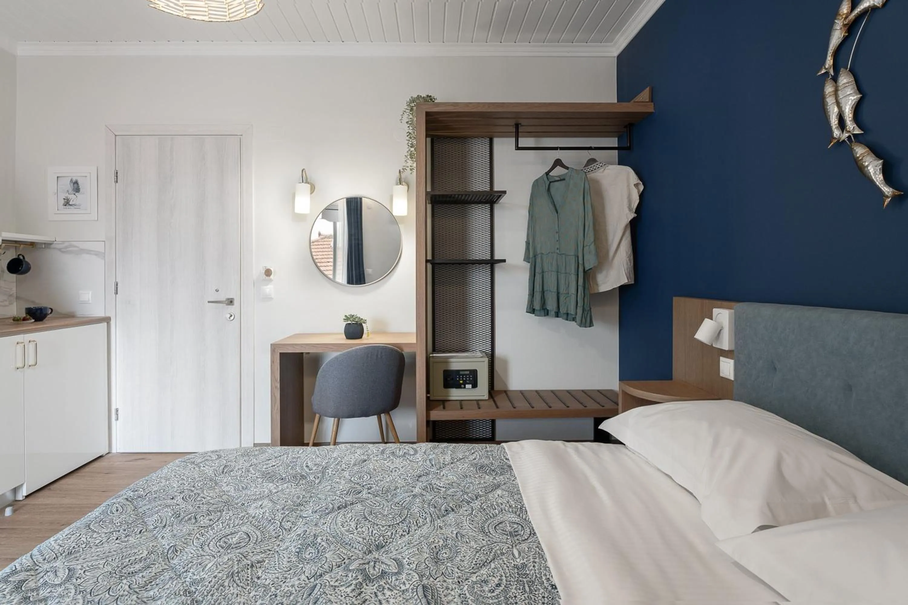 Bed in Captain's Seafront Apartments