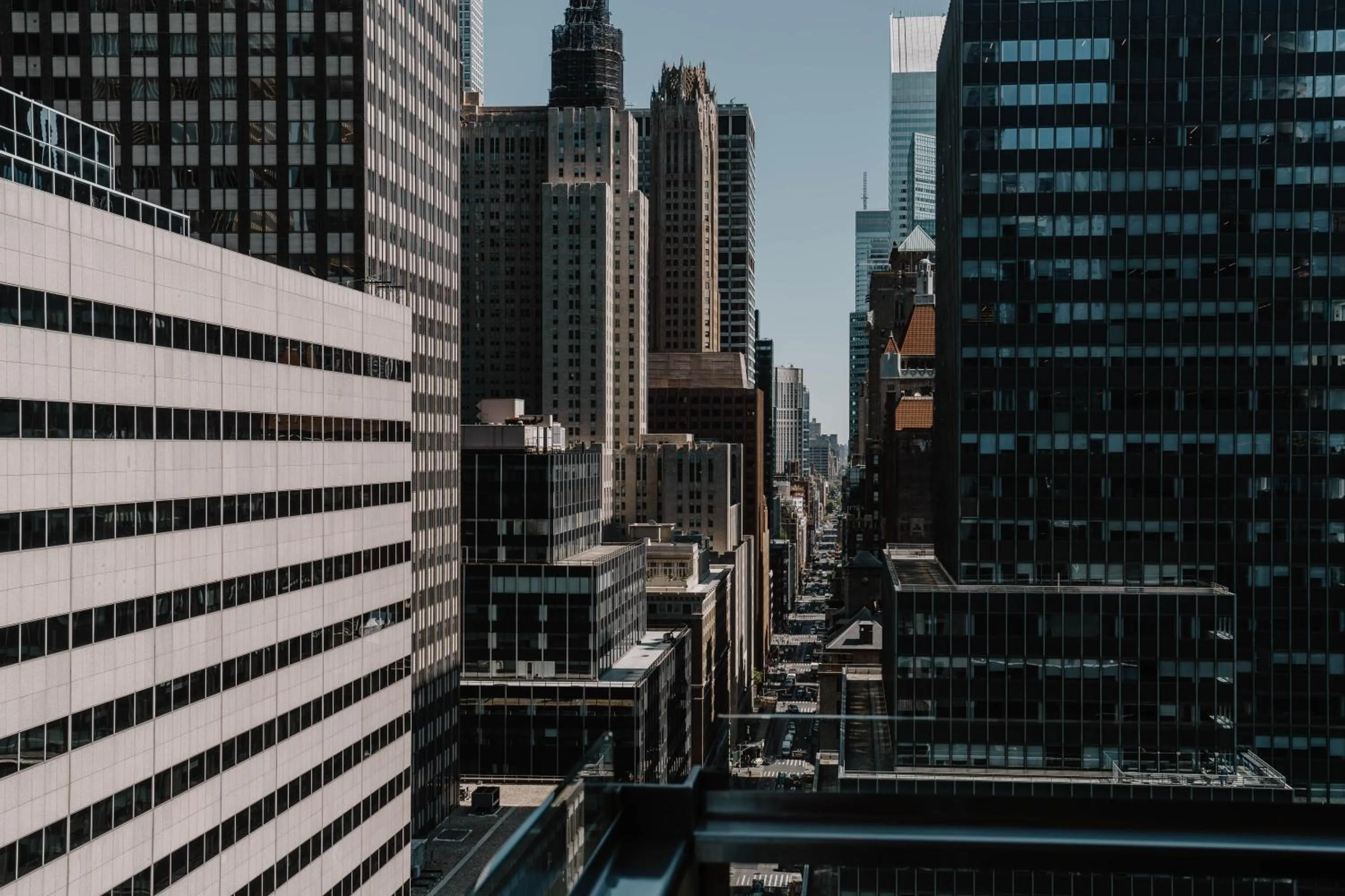 City view in Club Quarters Hotel Grand Central, New York