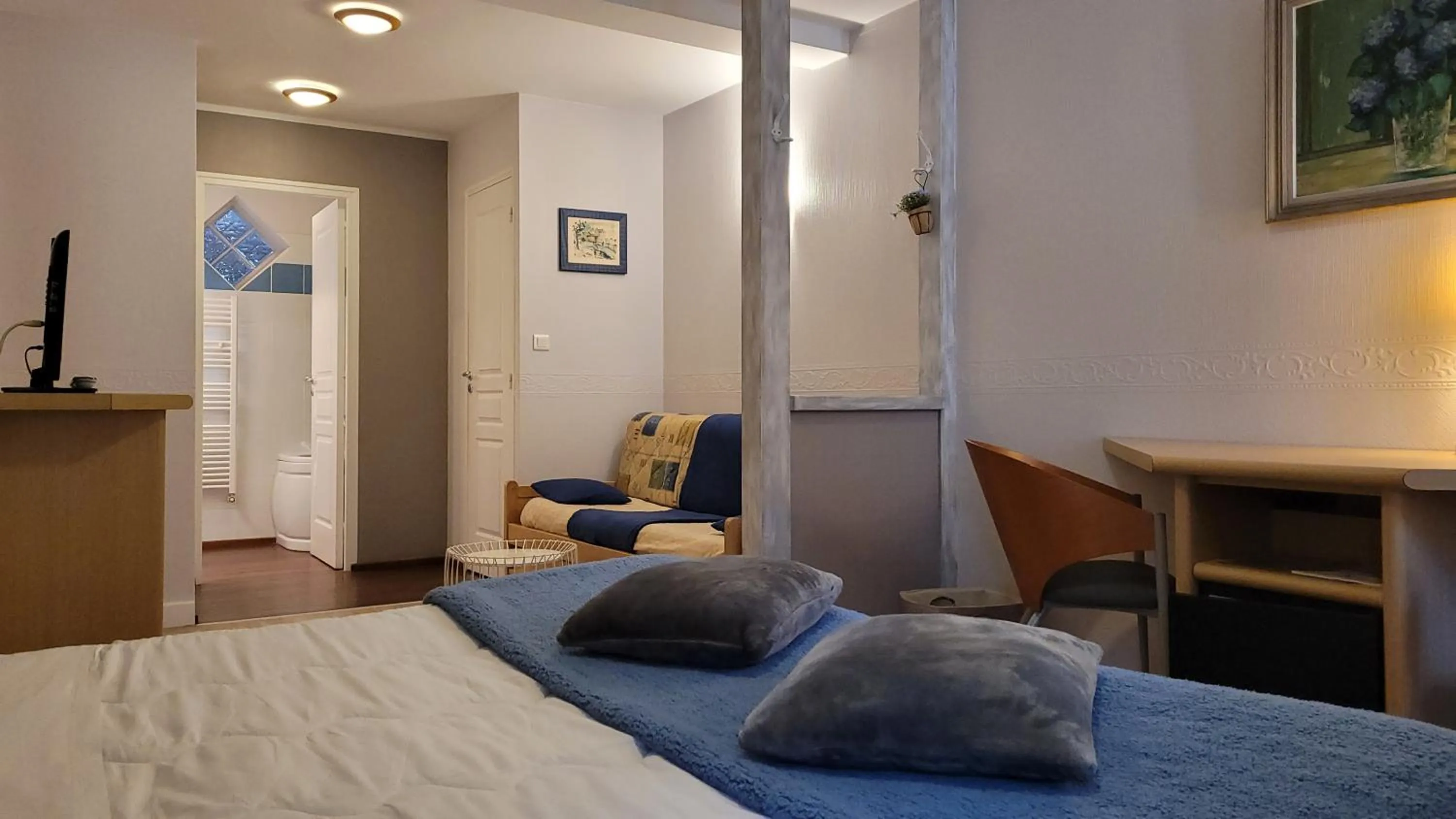 Bed in Hotel Fouillade