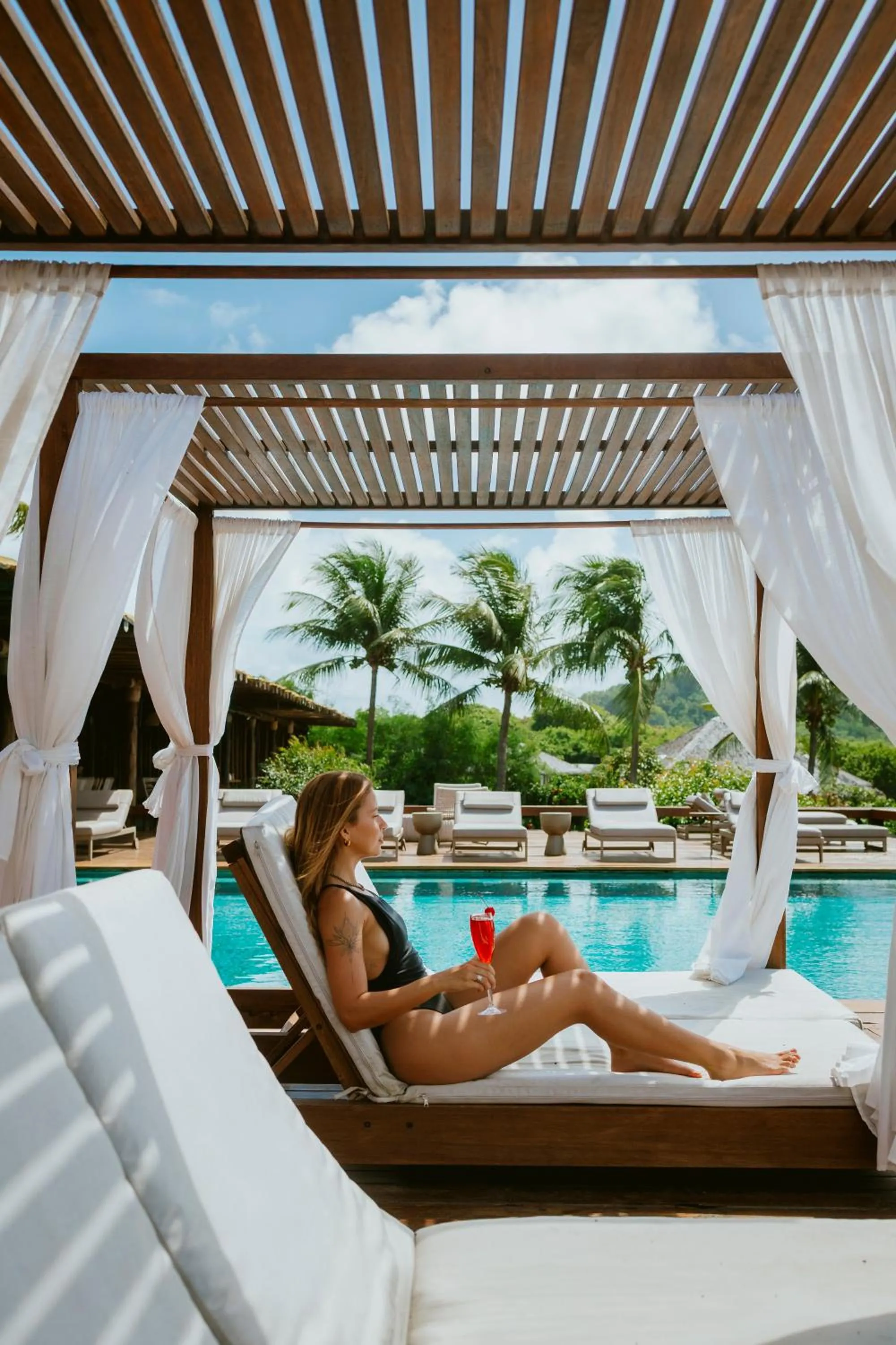 Seating area in Pousada Maravilha